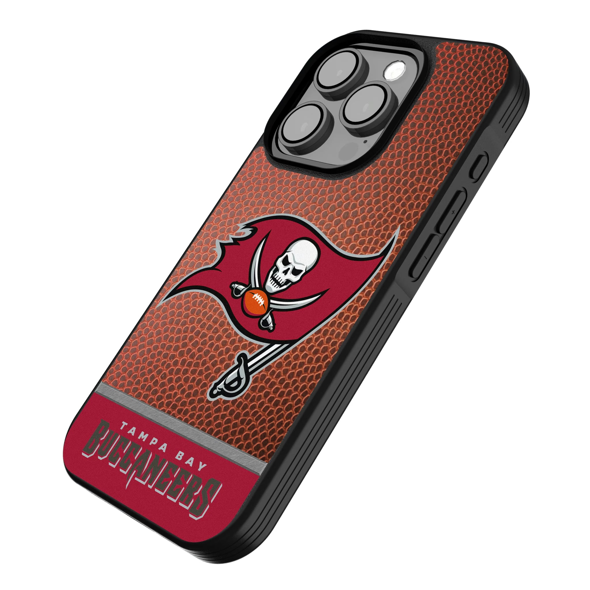 Tampa Bay Buccaneers Football Wordmark iPhone Bump Phone Case for Apple iPhone - Isometric View