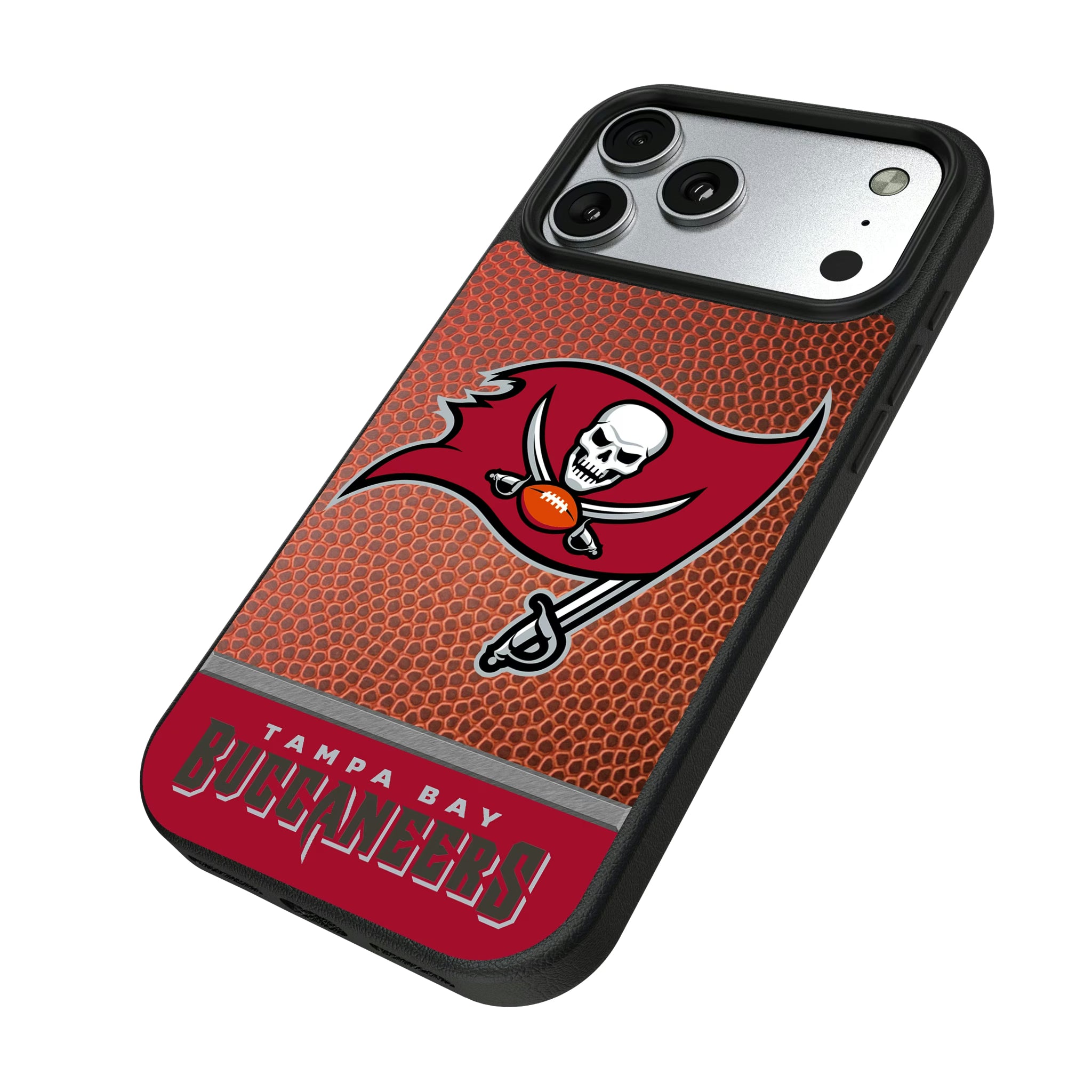 Tampa Bay Buccaneers Football Wordmark iPhone MagSafe Compatible Phone Case for Apple iPhone - Isometric View#Device_iPhone 17 Pro Max