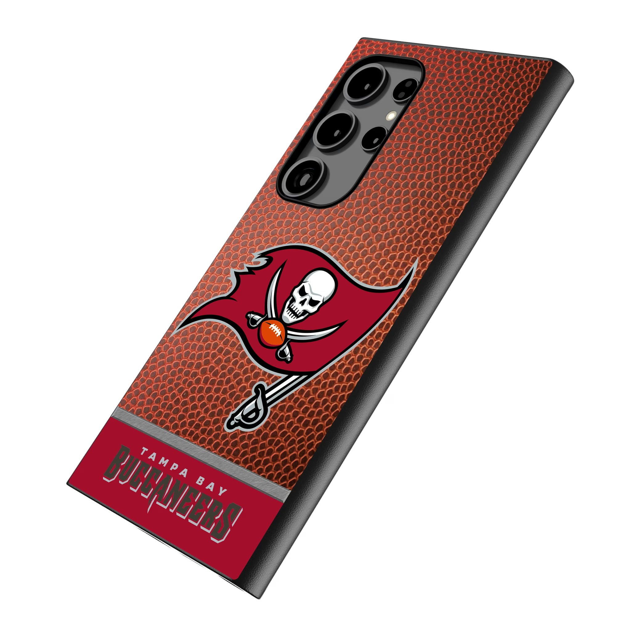 Tampa Bay Buccaneers Football Wordmark Galaxy MagSafe Compatible Phone Case for Samsung Galaxy - Isometric View