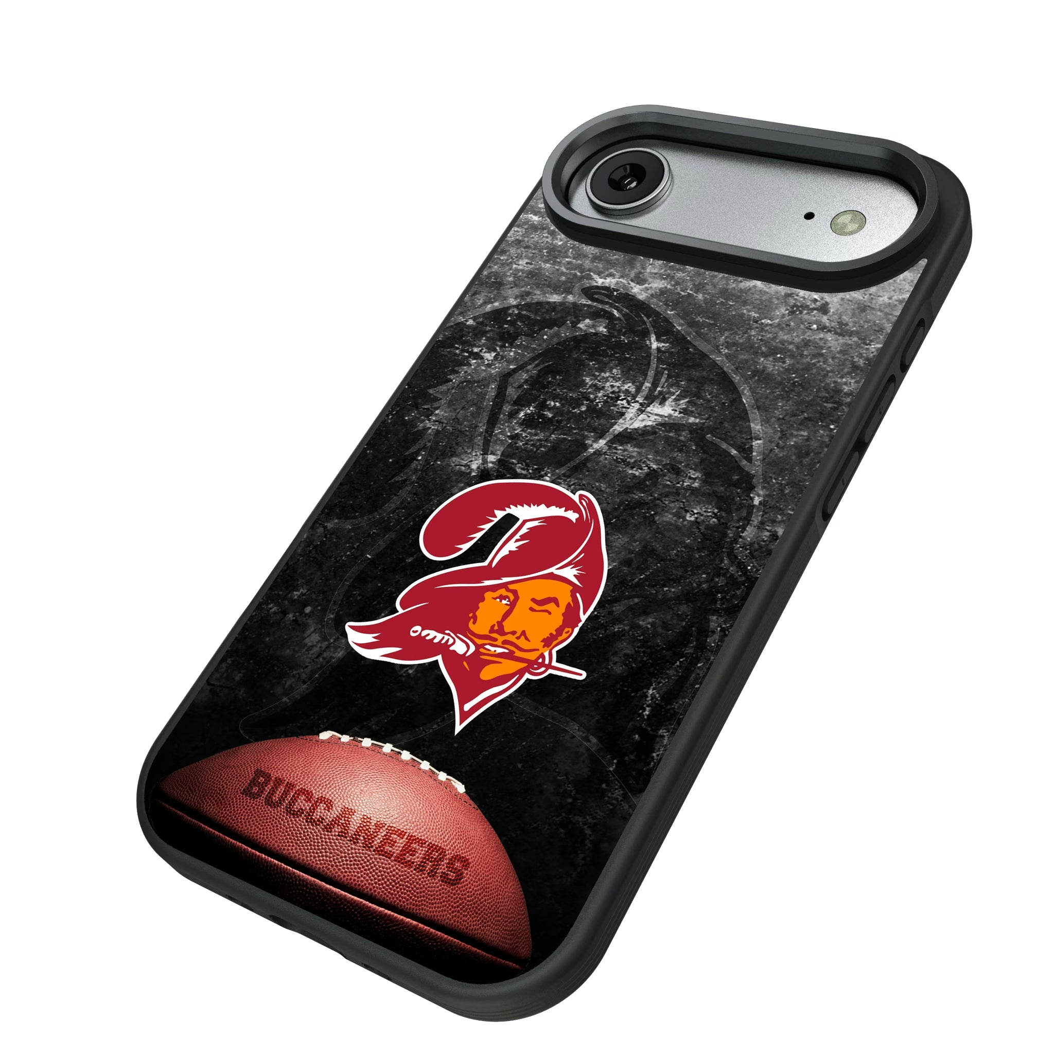 Tampa Bay Buccaneers Historic Collection Legendary iPhone Bump Phone Case for Apple iPhone - Isometric View#Device_iPhone Air