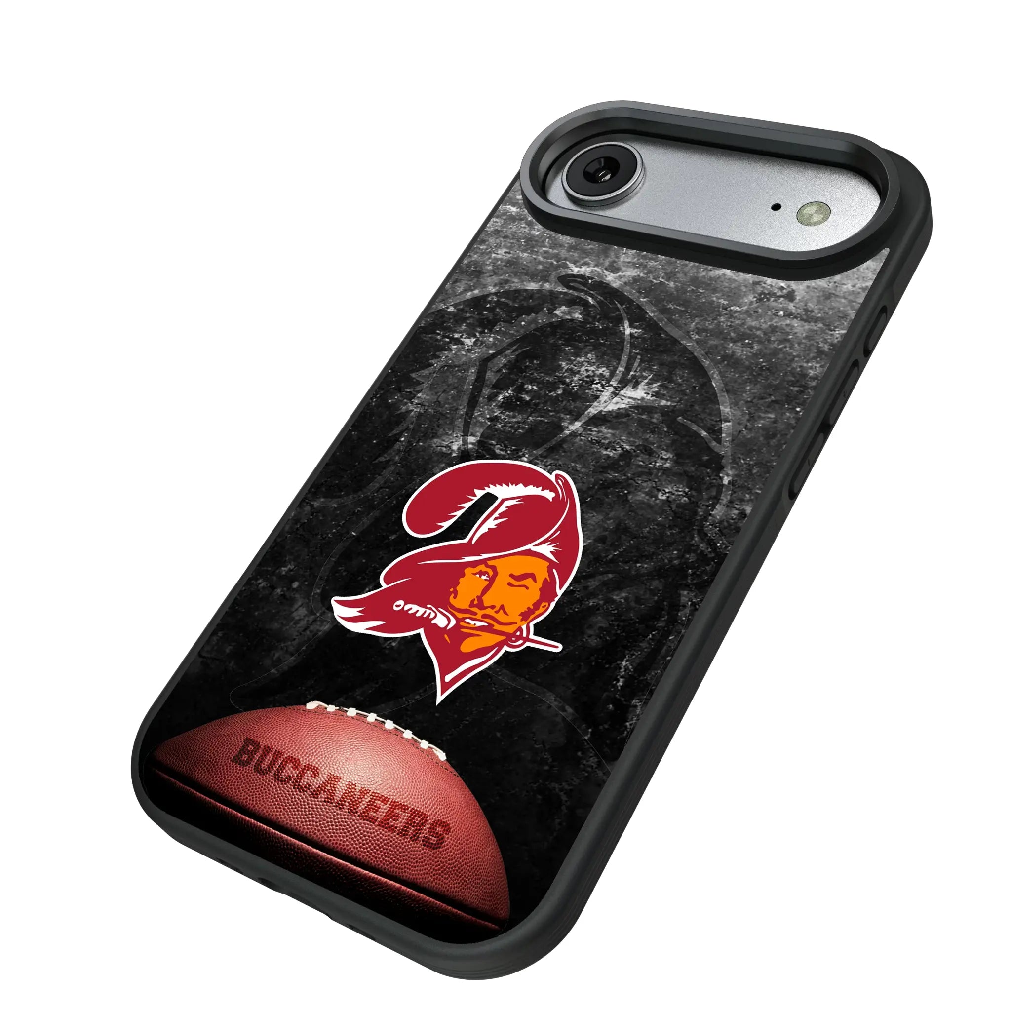 Tampa Bay Buccaneers Historic Collection Legendary iPhone Bump Phone Case for Apple iPhone - Isometric View#Device_iPhone Air