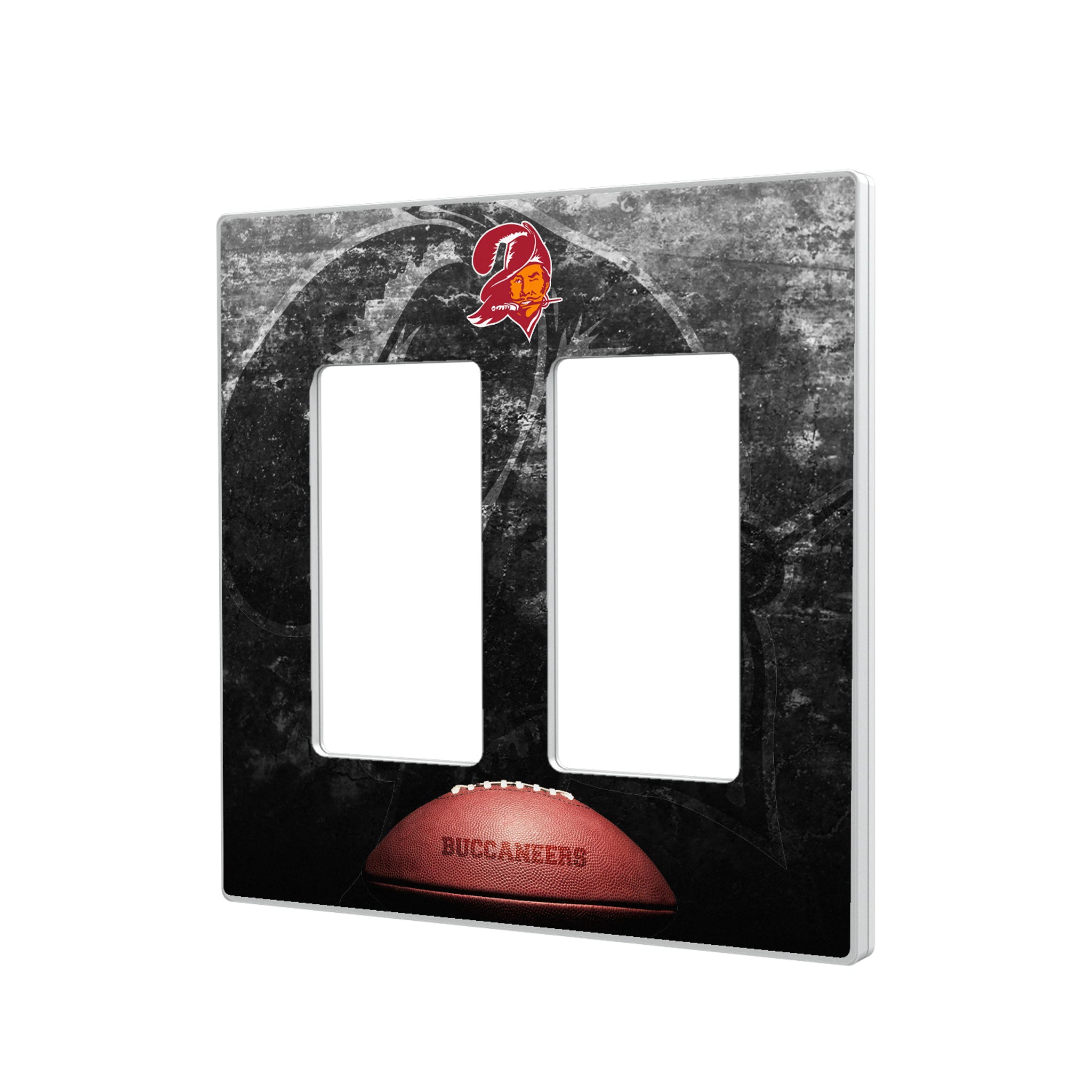 Tampa Bay Buccaneers Historic Collection Legendary Hidden-Screw Light Switch Plate#Style_Double Rocker