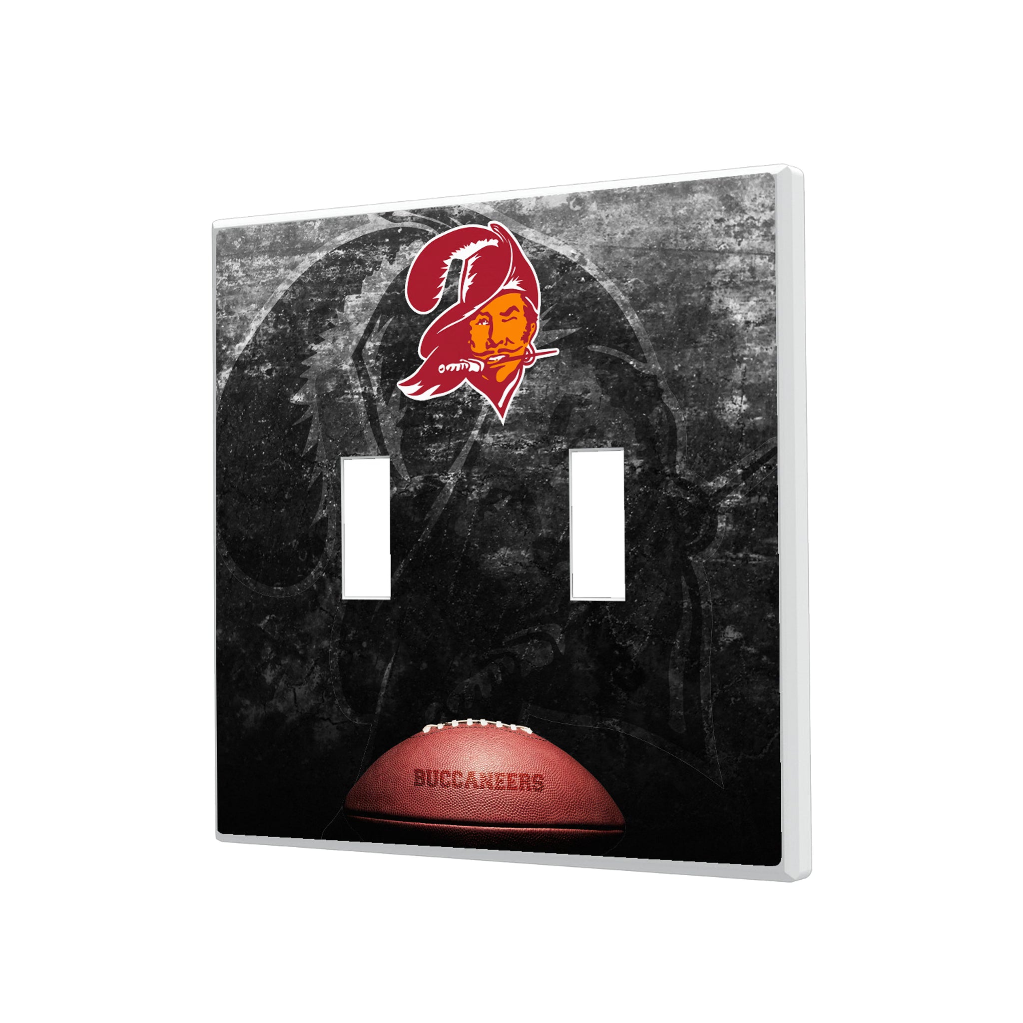 Tampa Bay Buccaneers Historic Collection Legendary Hidden-Screw Light Switch Plate#Style_Double Toggle