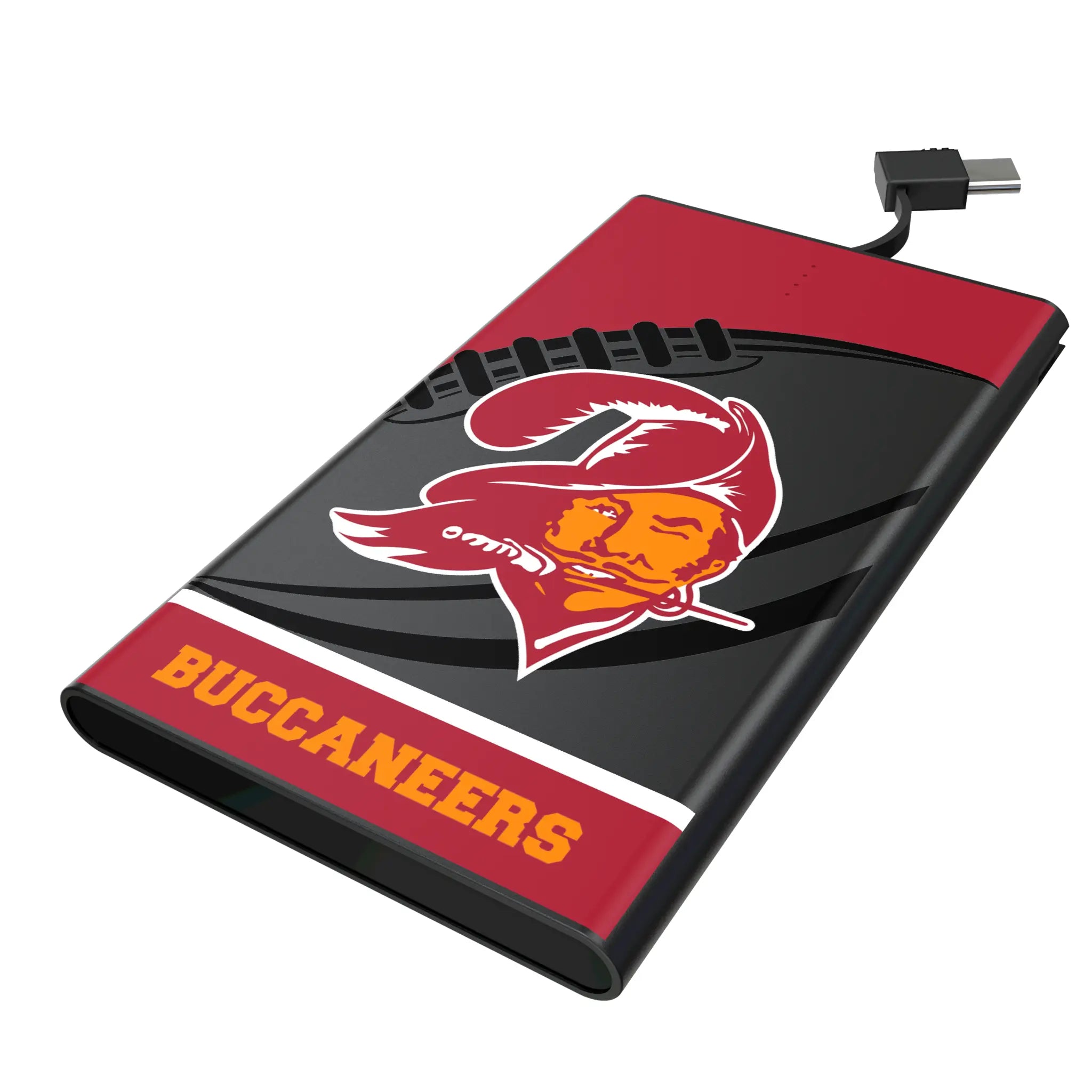 Tampa Bay Buccaneers Historic Collection Passtime 5000mAh Flat Power Bank
