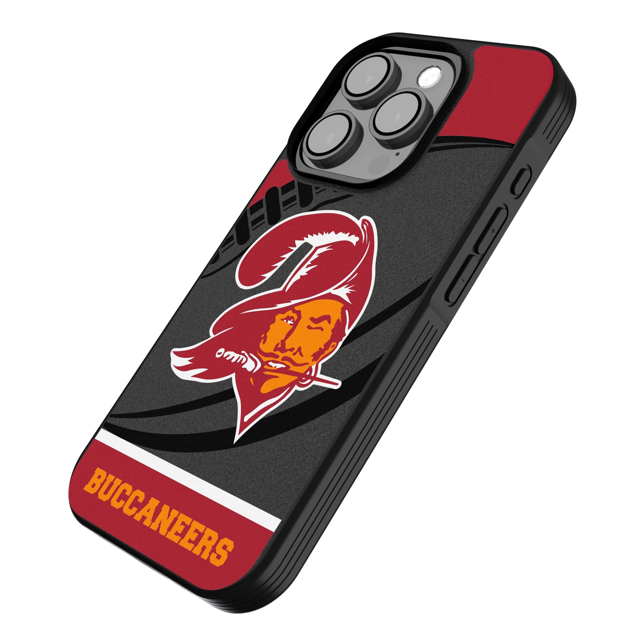 Tampa Bay Buccaneers Historic Collection Passtime iPhone Bump Phone Case for Apple iPhone - Isometric View