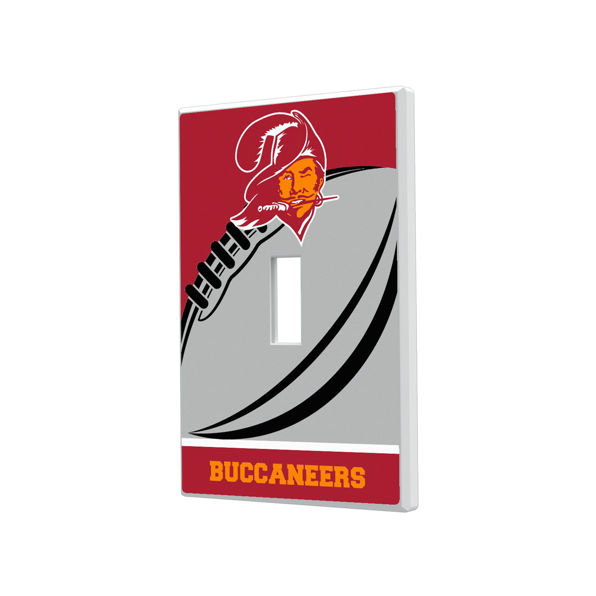 Tampa Bay Buccaneers Historic Collection Passtime Hidden-Screw Light Switch Plate#Style_Single Toggle