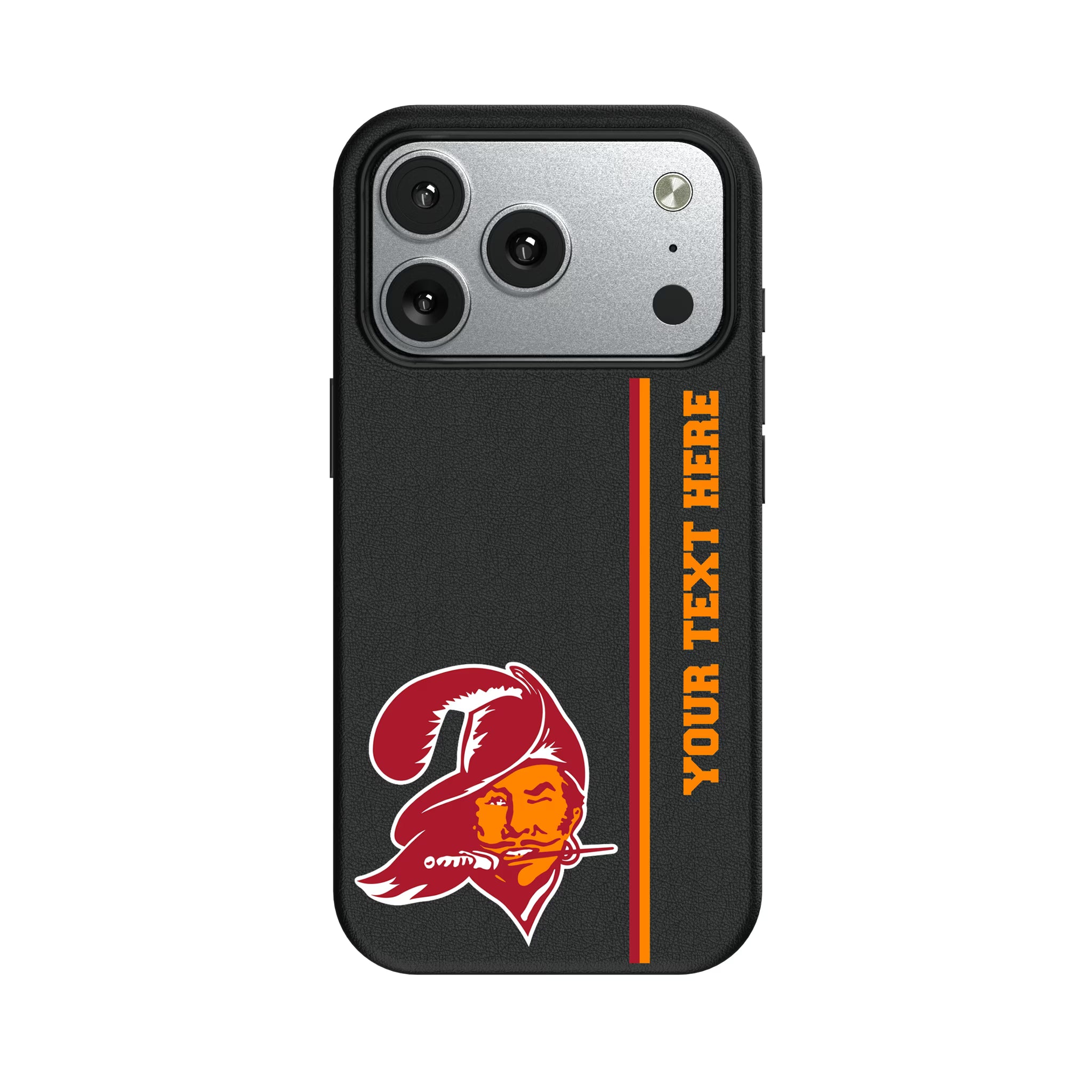 Tampa Bay Buccaneers Historic Collection Personalized Sidebard iPhone MagSafe Compatible Phone Case for Apple iPhone#Device_iPhone 17 Pro