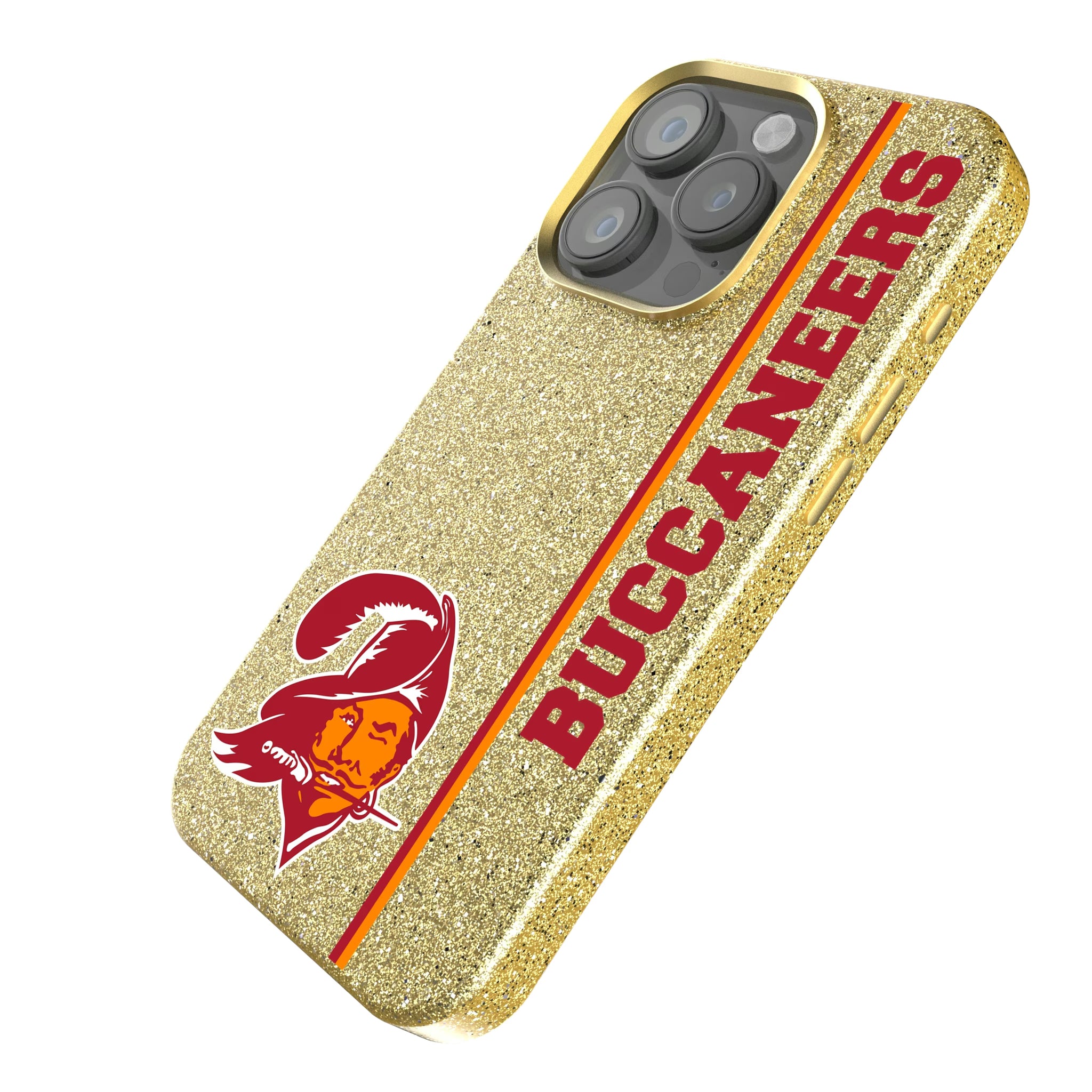 Tampa Bay Buccaneers Historic Collection Sidebar iPhone Bling Phone Case for Apple iPhone - Isometric View