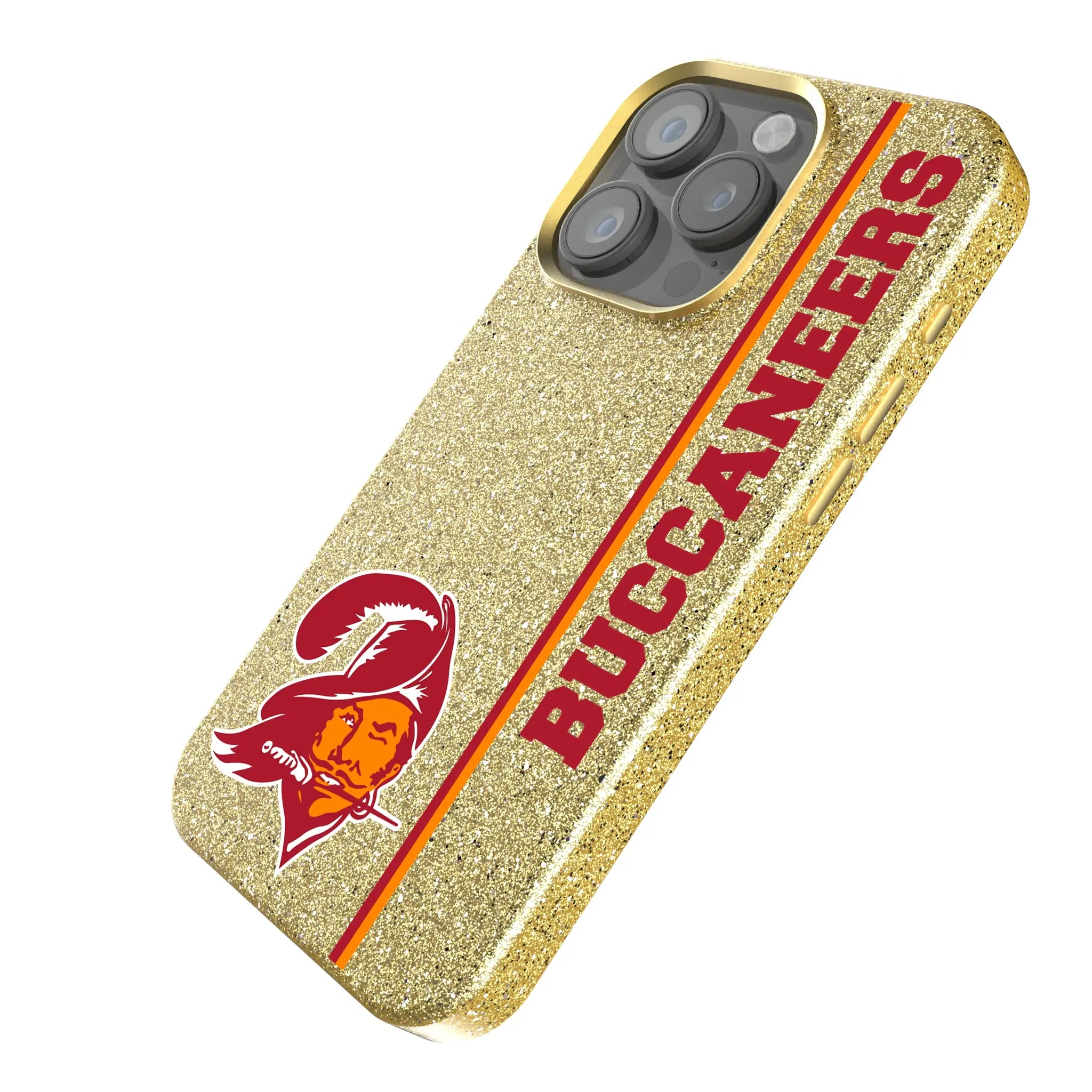 Tampa Bay Buccaneers Historic Collection Sidebar iPhone Bling Phone Case for Apple iPhone - Isometric View
