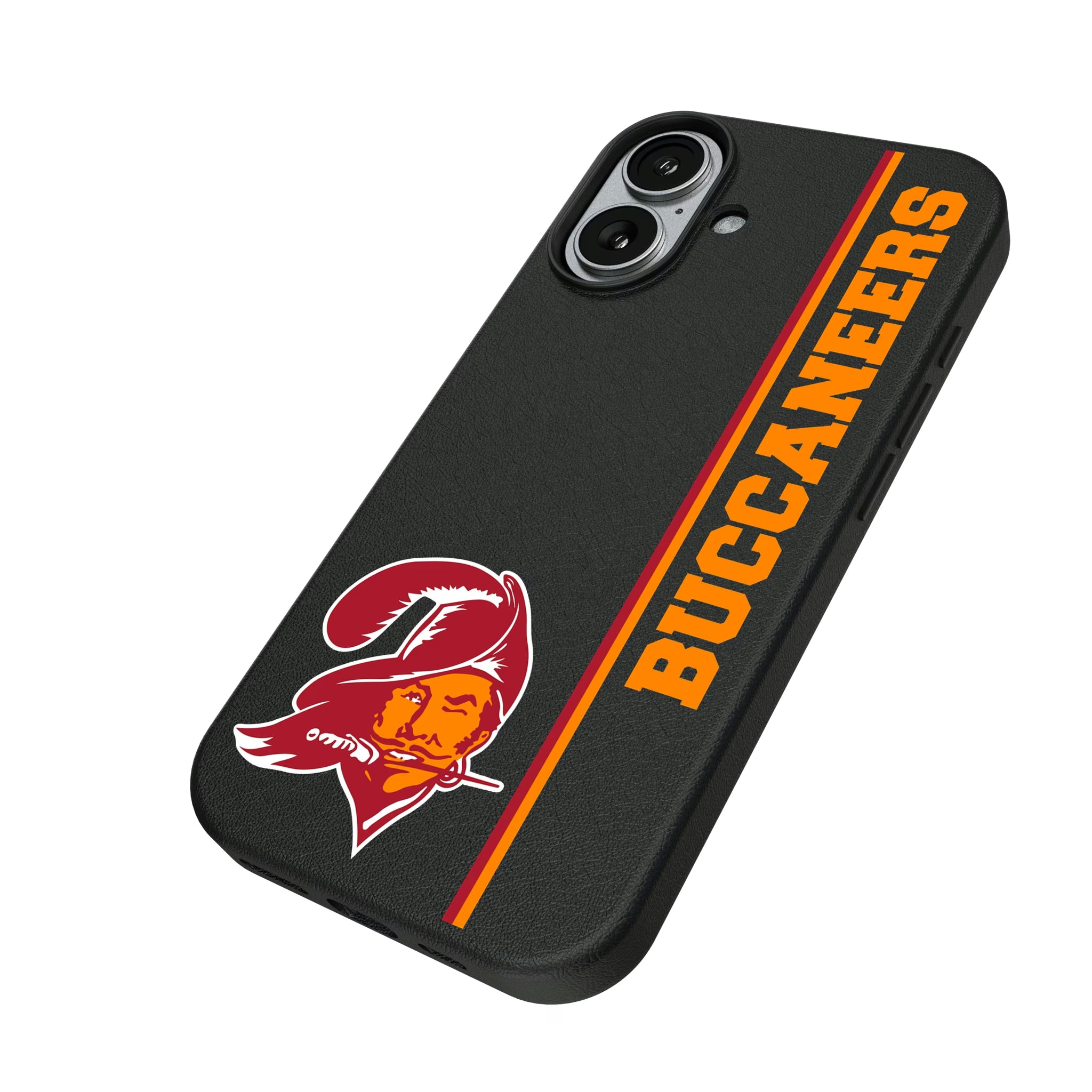 Tampa Bay Buccaneers Historic Collection Sidebar iPhone MagSafe Compatible Phone Case for Apple iPhone - Isometric View#Device_iPhone 17