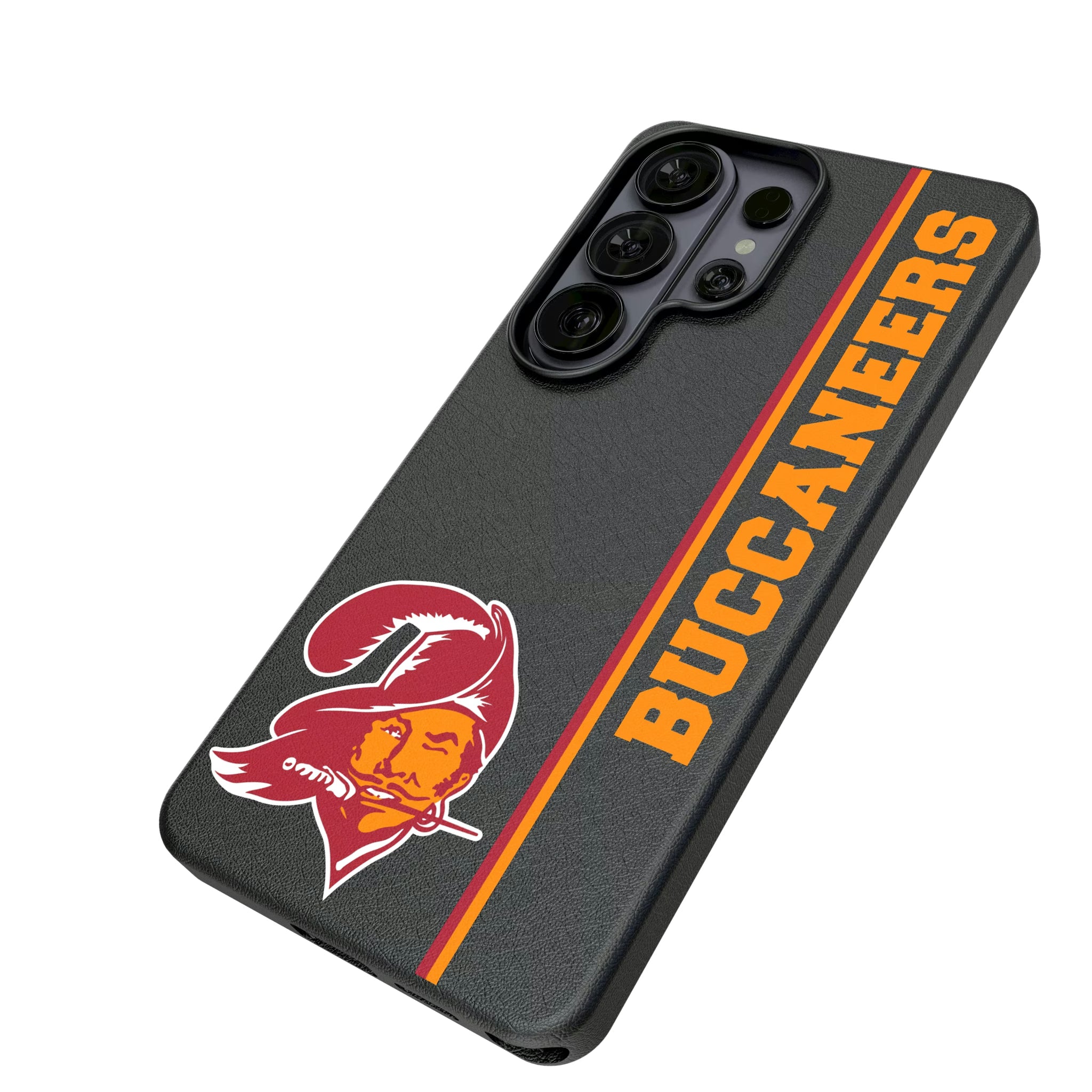 Tampa Bay Buccaneers Historic Collection Sidebar Galaxy MagSafe Compatible Phone Case for Samsung Galaxy - Isometric View#Device_Galaxy S26 Ultra