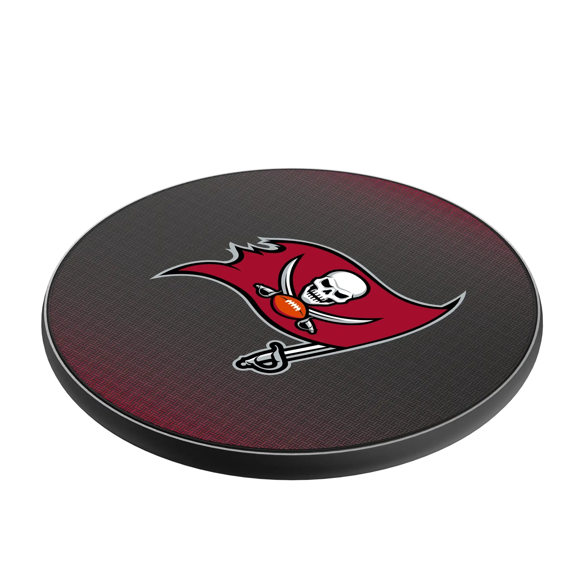 Tampa Bay Buccaneers Linen 15-Watt Wireless Charger - Isometric View
