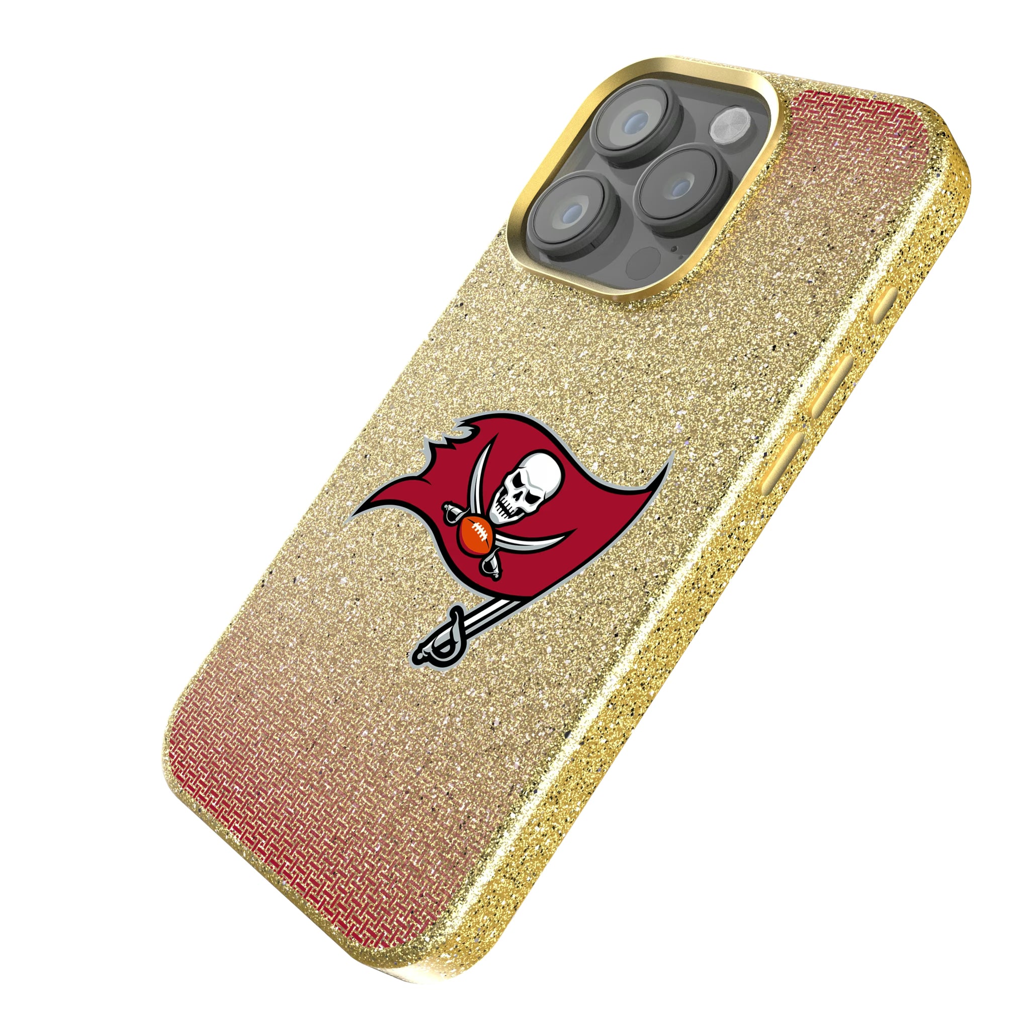 Tampa Bay Buccaneers Linen iPhone Bling Phone Case for Apple iPhone - Isometric View