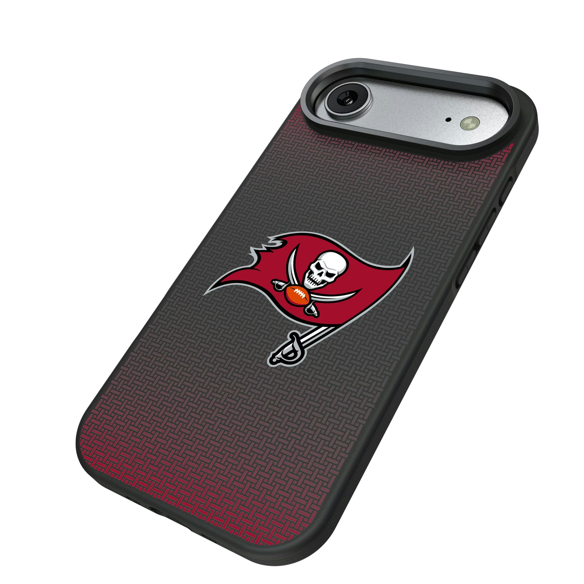 Tampa Bay Buccaneers Linen iPhone Bump Phone Case for Apple iPhone - Isometric View#Device_iPhone Air