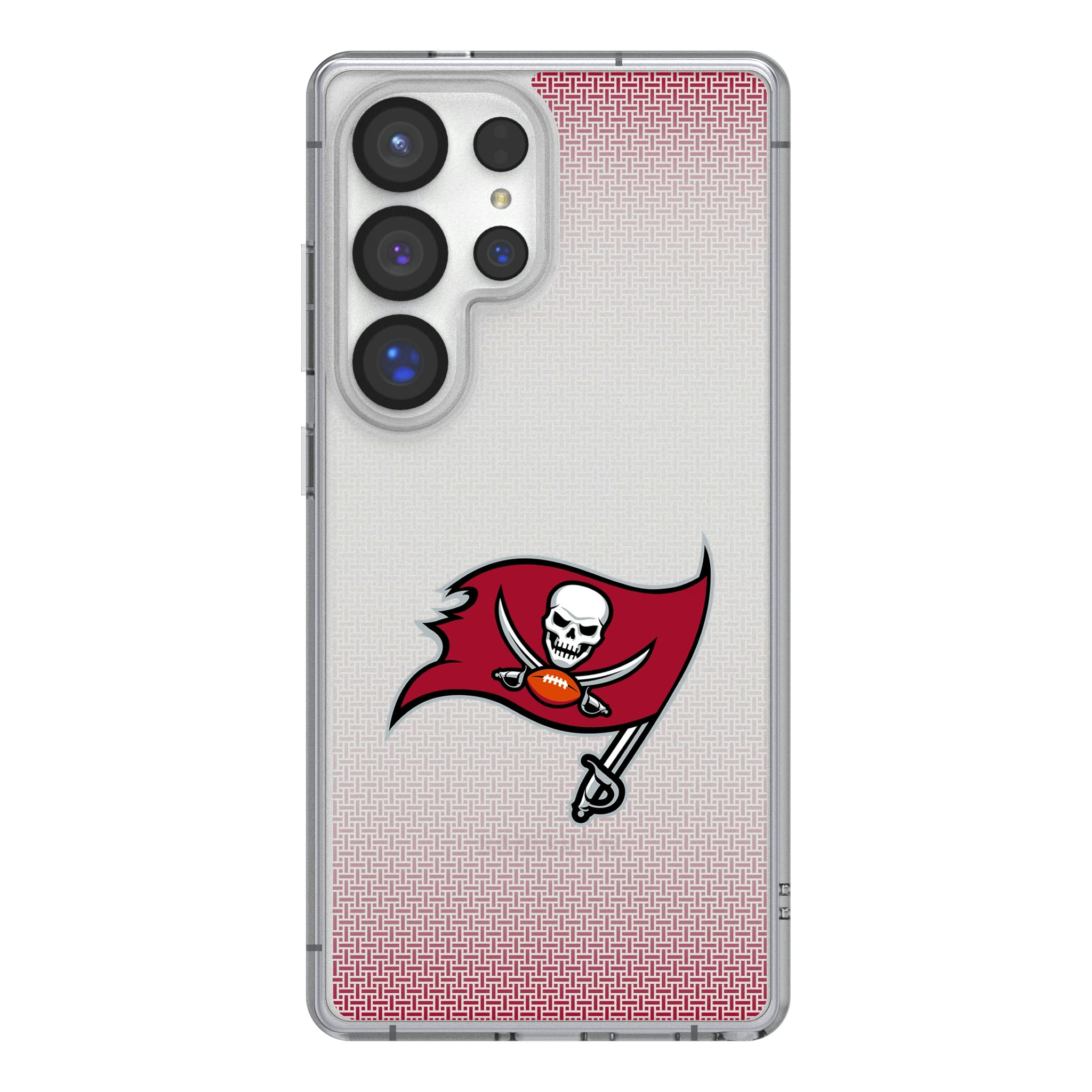Tampa Bay Buccaneers Linen Galaxy Clear Phone Case for Samsung Galaxy