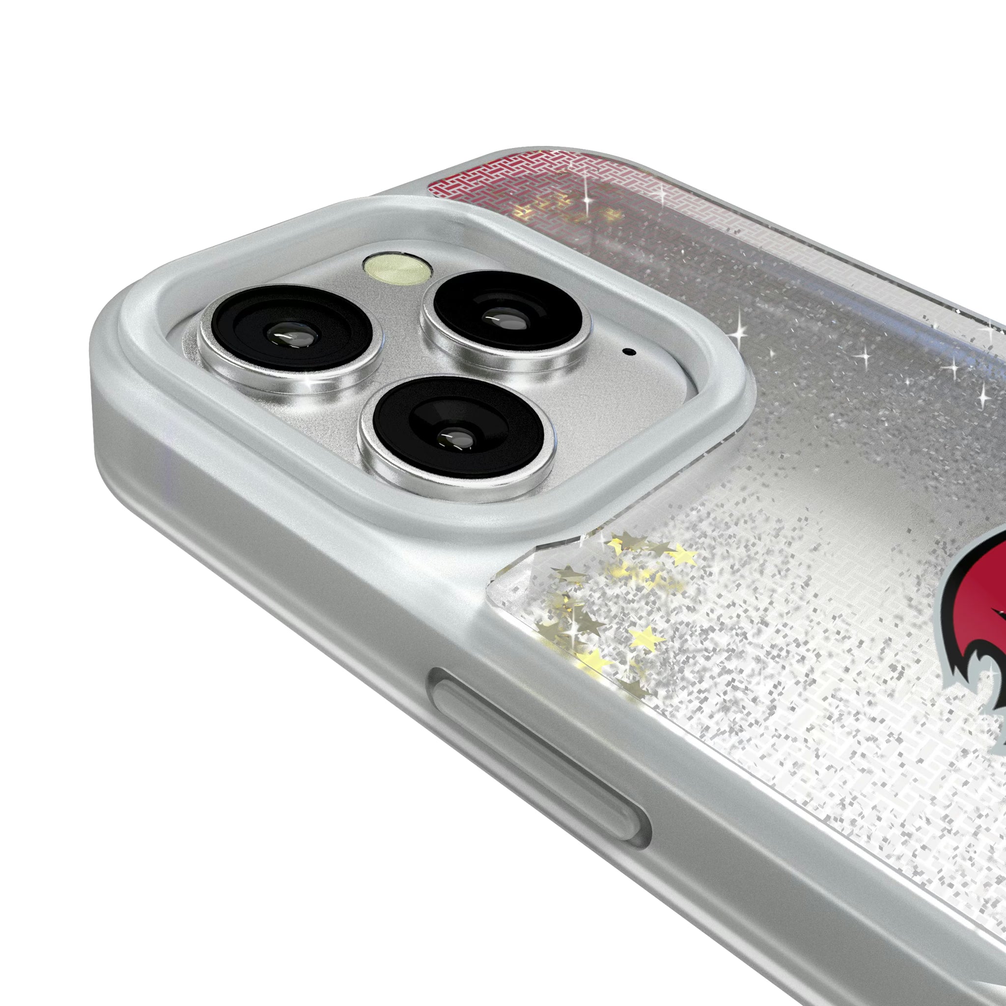 Tampa Bay Buccaneers Linen iPhone Glitter Phone Case for Apple iPhone - Detail#Device_iPhone 16 Pro