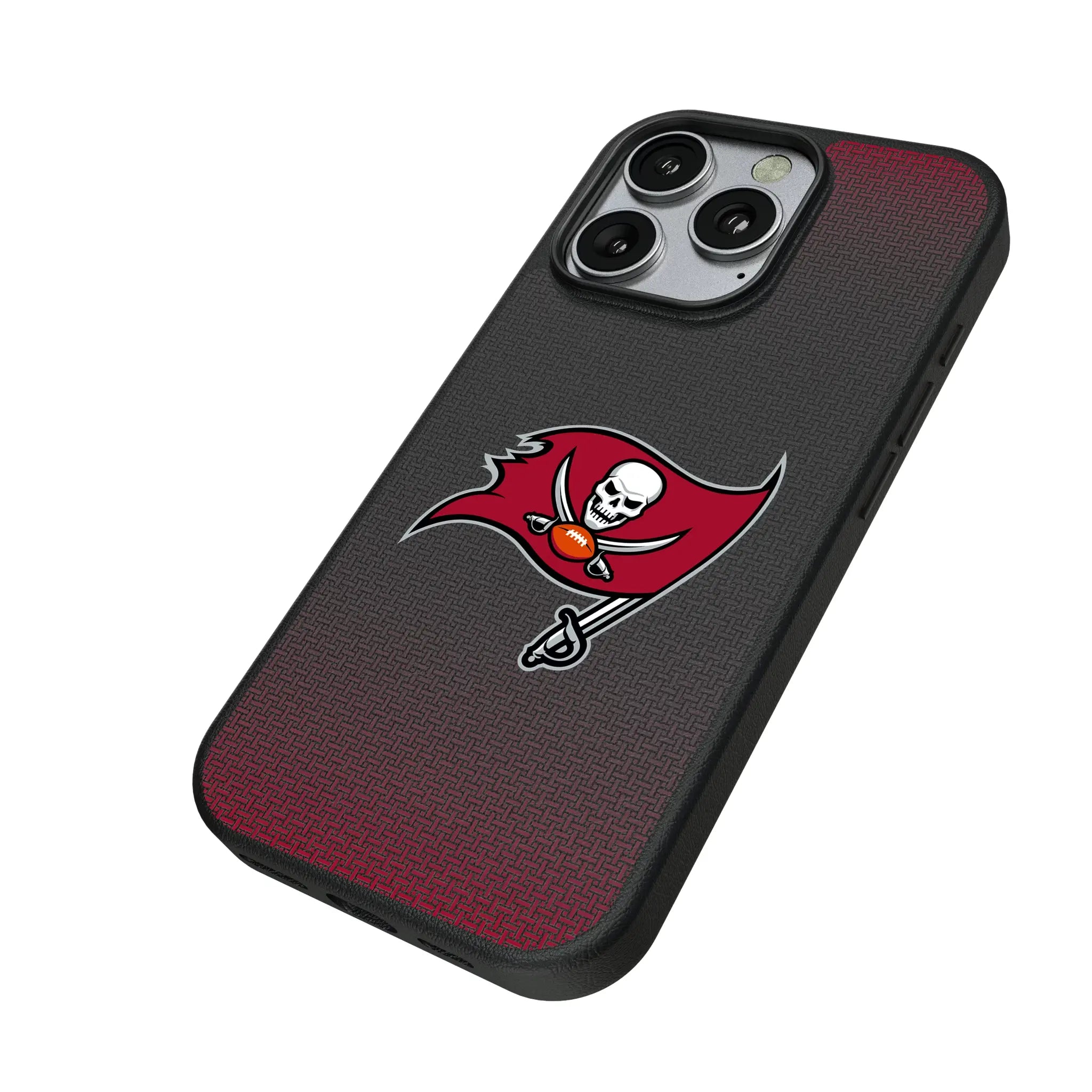 Tampa Bay Buccaneers Linen iPhone MagSafe Compatible Phone Case for Apple iPhone - Isometric View