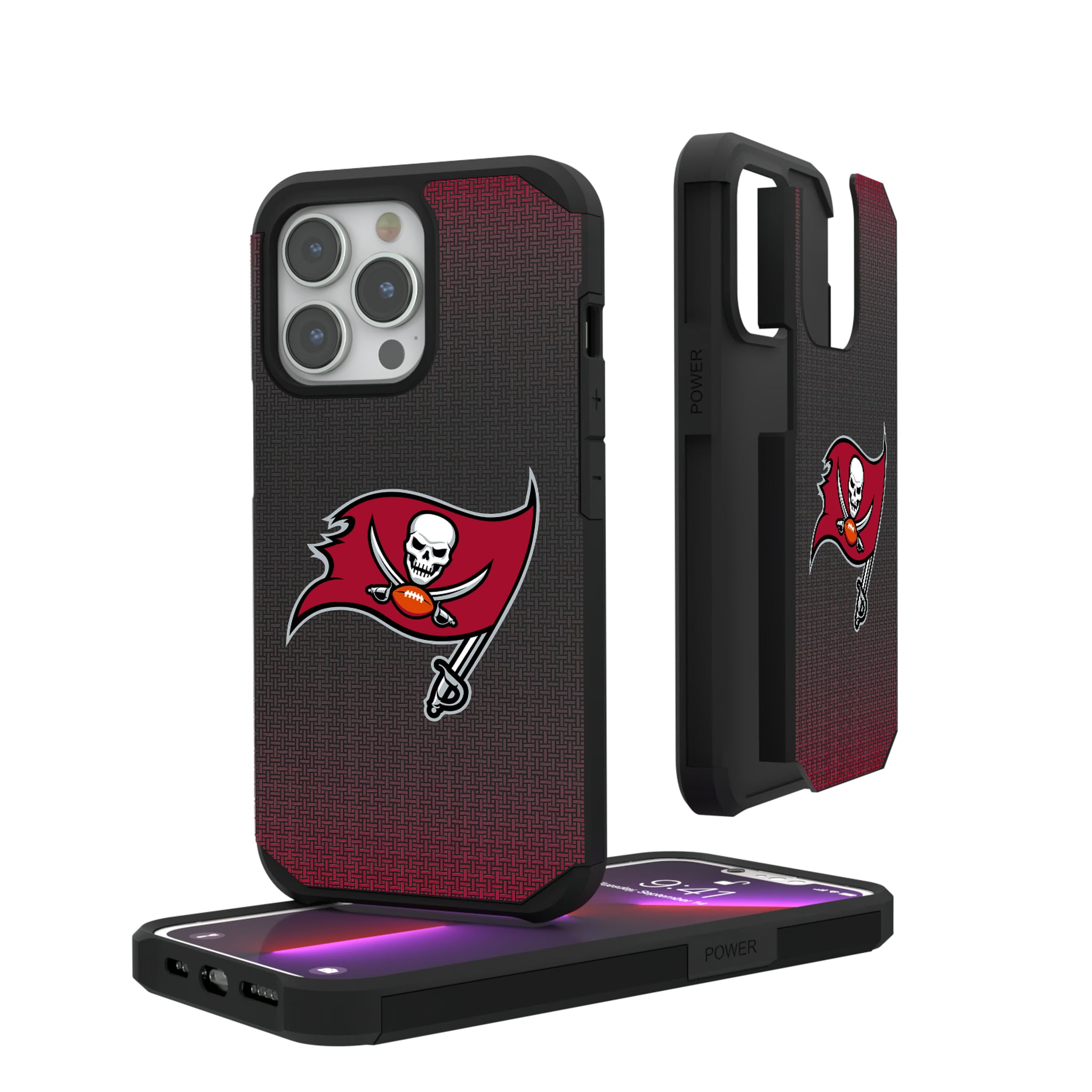 Tampa Bay Buccaneers Linen iPhone Rugged Phone Case for Apple iPhone#Device_iPhone 13 Pro