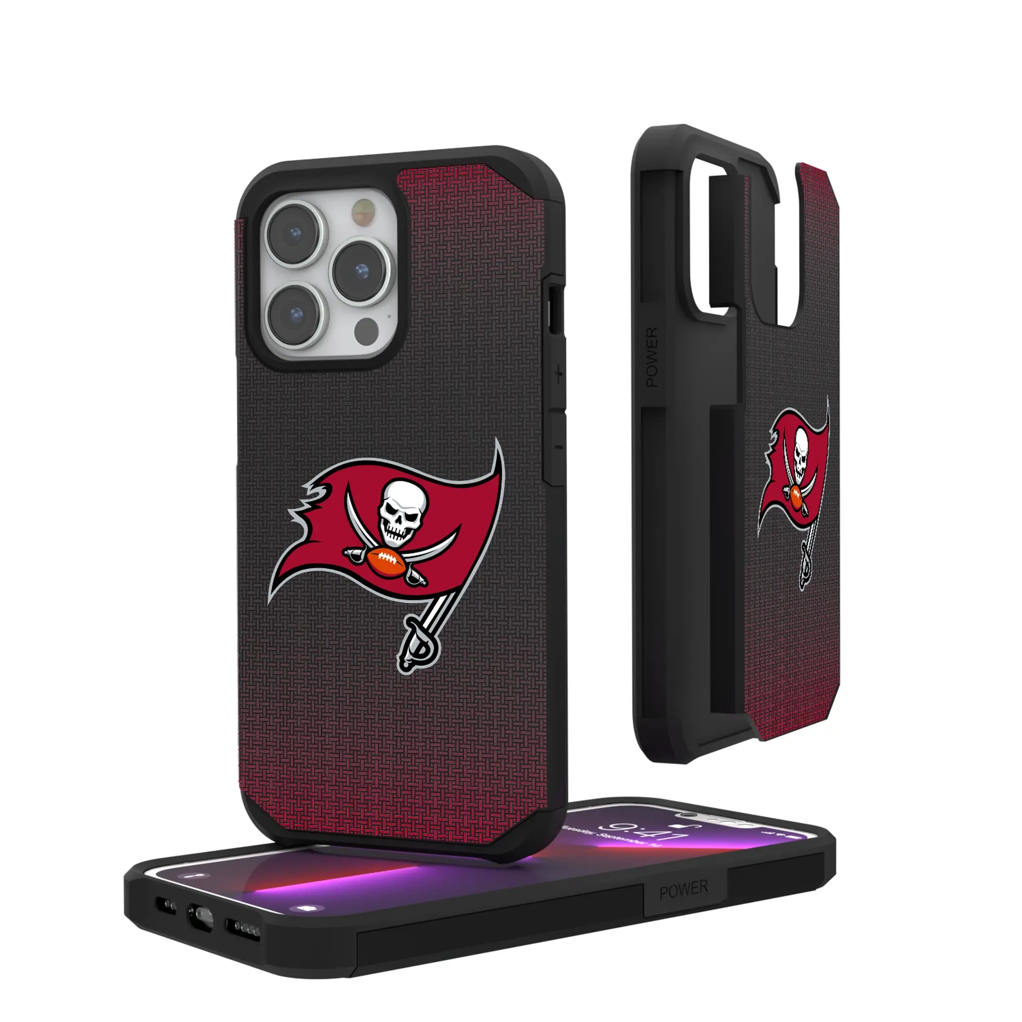Tampa Bay Buccaneers Linen iPhone Rugged Phone Case for Apple iPhone