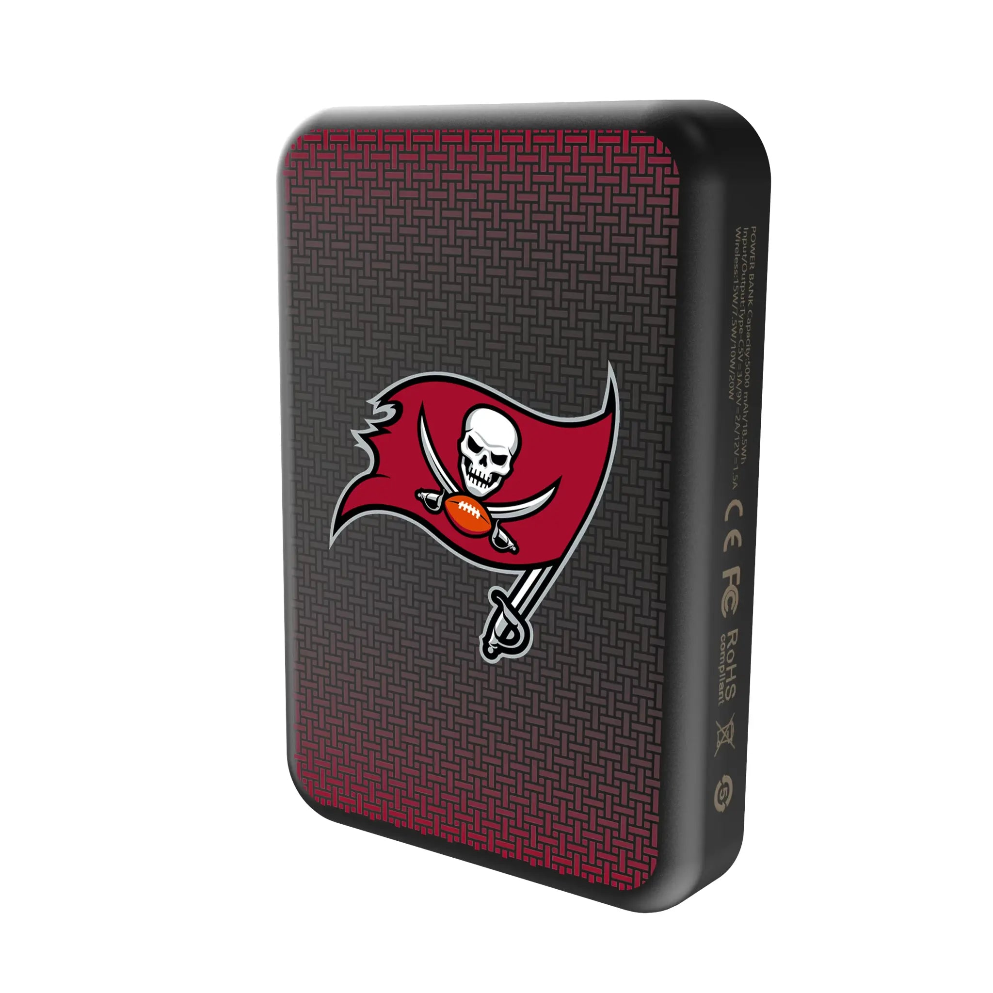 Tampa Bay Buccaneers Linen Wireless Mag Power Bank