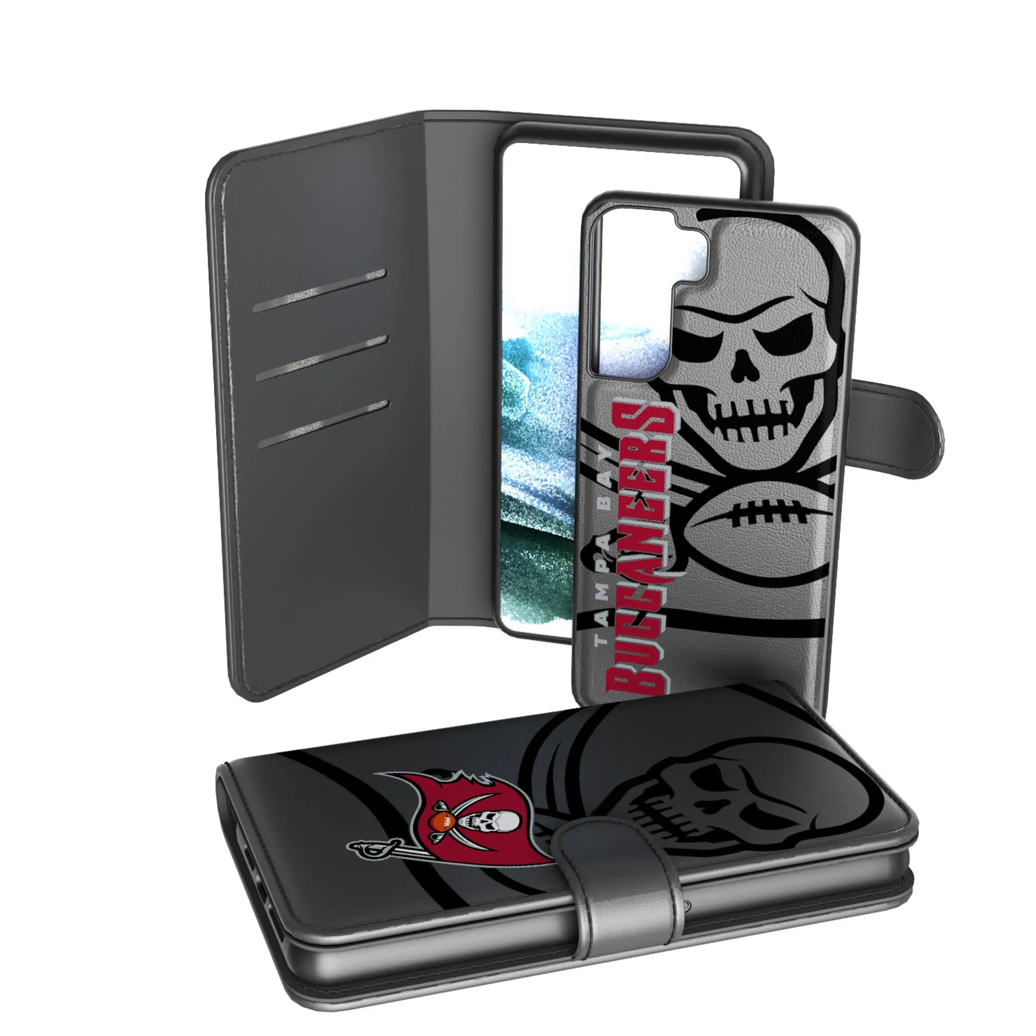 Tampa Bay Buccaneers Monocolor Tilt Galaxy Wallet Phone Case for Samsung Galaxy