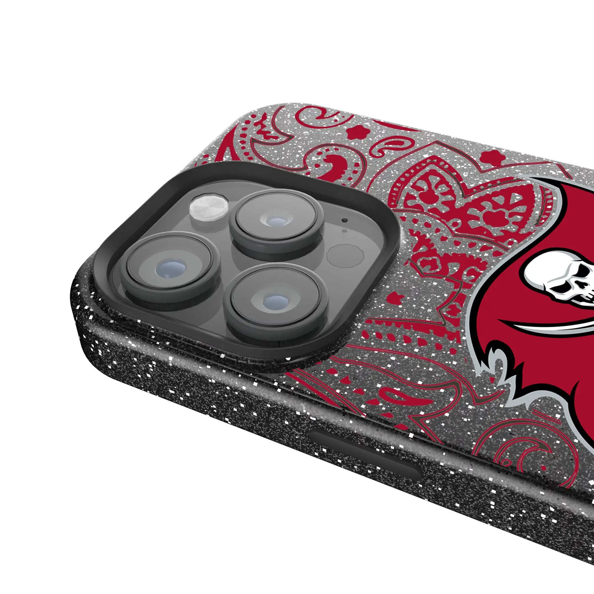 Tampa Bay Buccaneers Paisley iPhone Bling Phone Case for Apple iPhone - Detail