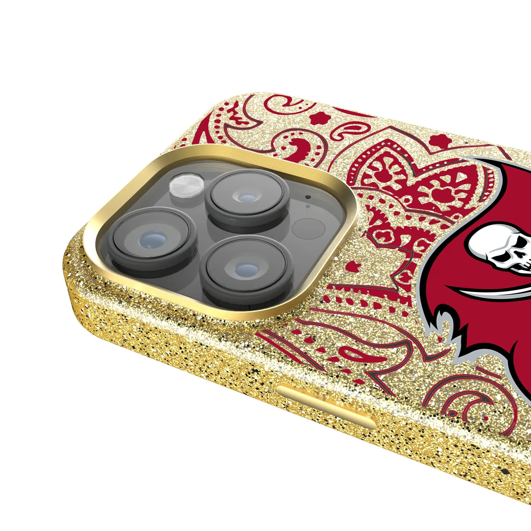 Tampa Bay Buccaneers Paisley iPhone Bling Phone Case for Apple iPhone - Detail