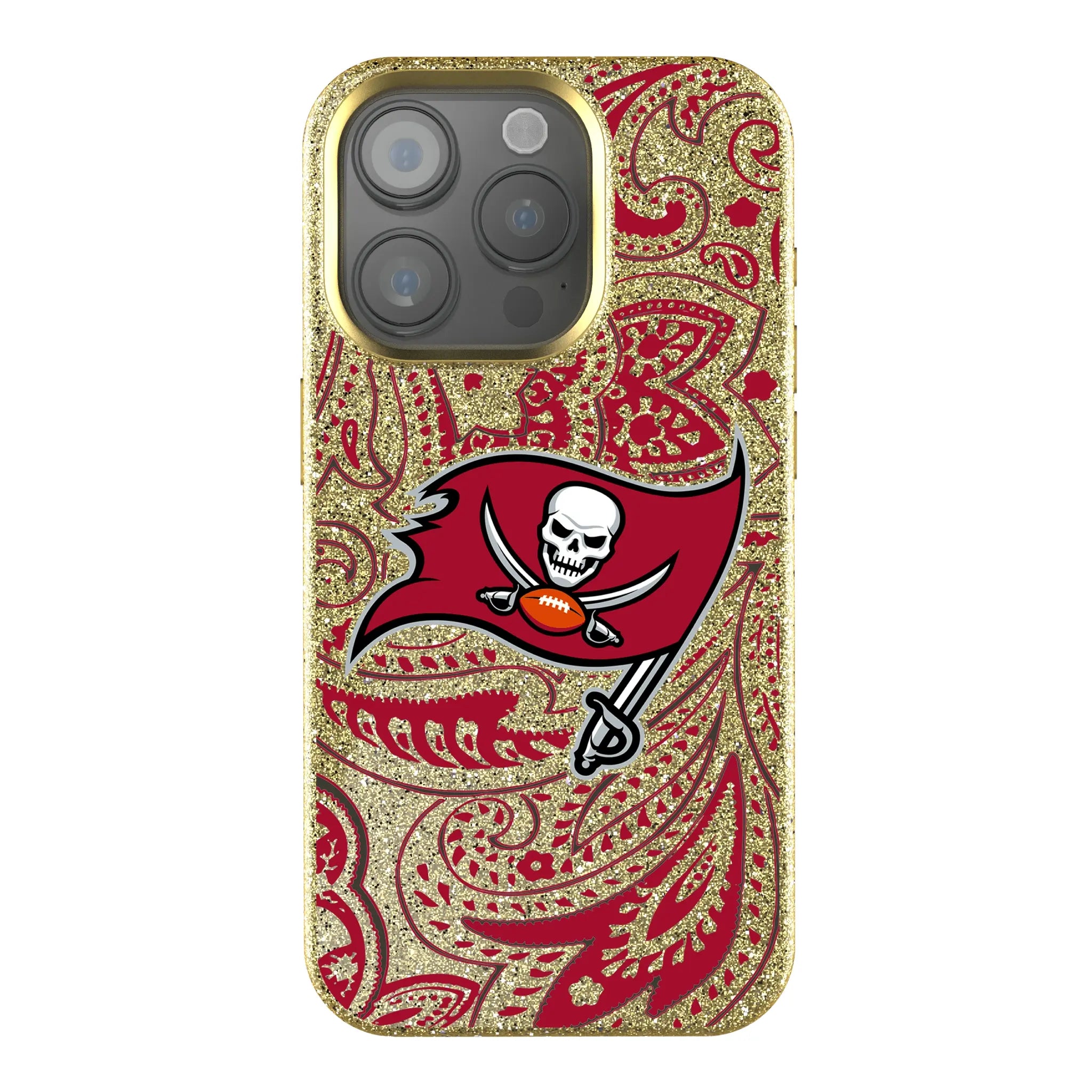 Tampa Bay Buccaneers Paisley iPhone Bling Phone Case for Apple iPhone