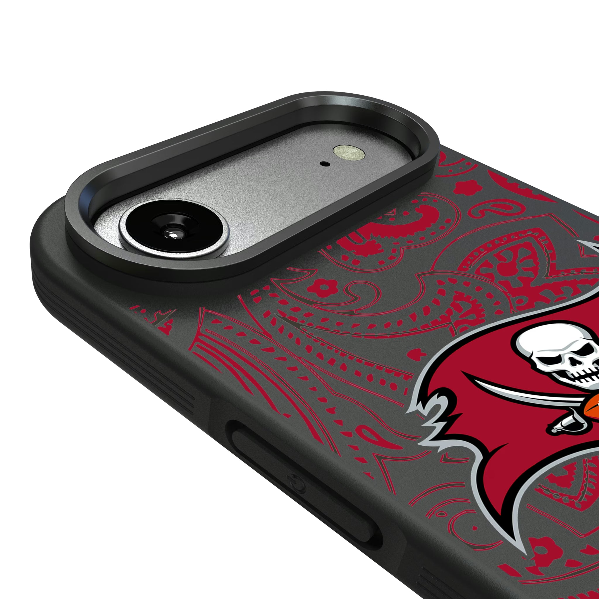 Tampa Bay Buccaneers Paisley iPhone Bump Phone Case for Apple iPhone - Detail#Device_iPhone Air