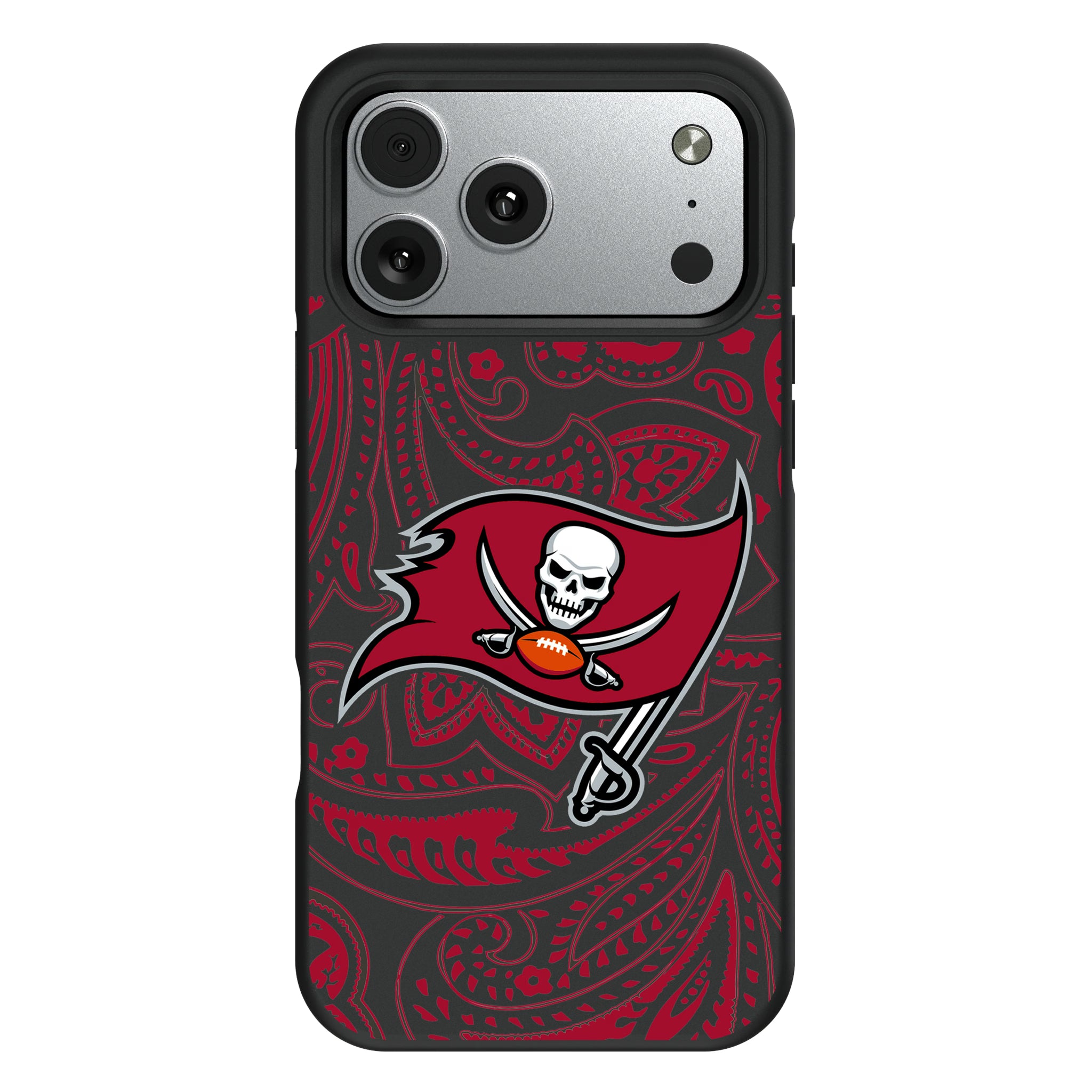 Tampa Bay Buccaneers Paisley iPhone Bump Phone Case for Apple iPhone#Device_iPhone 17 Pro Max