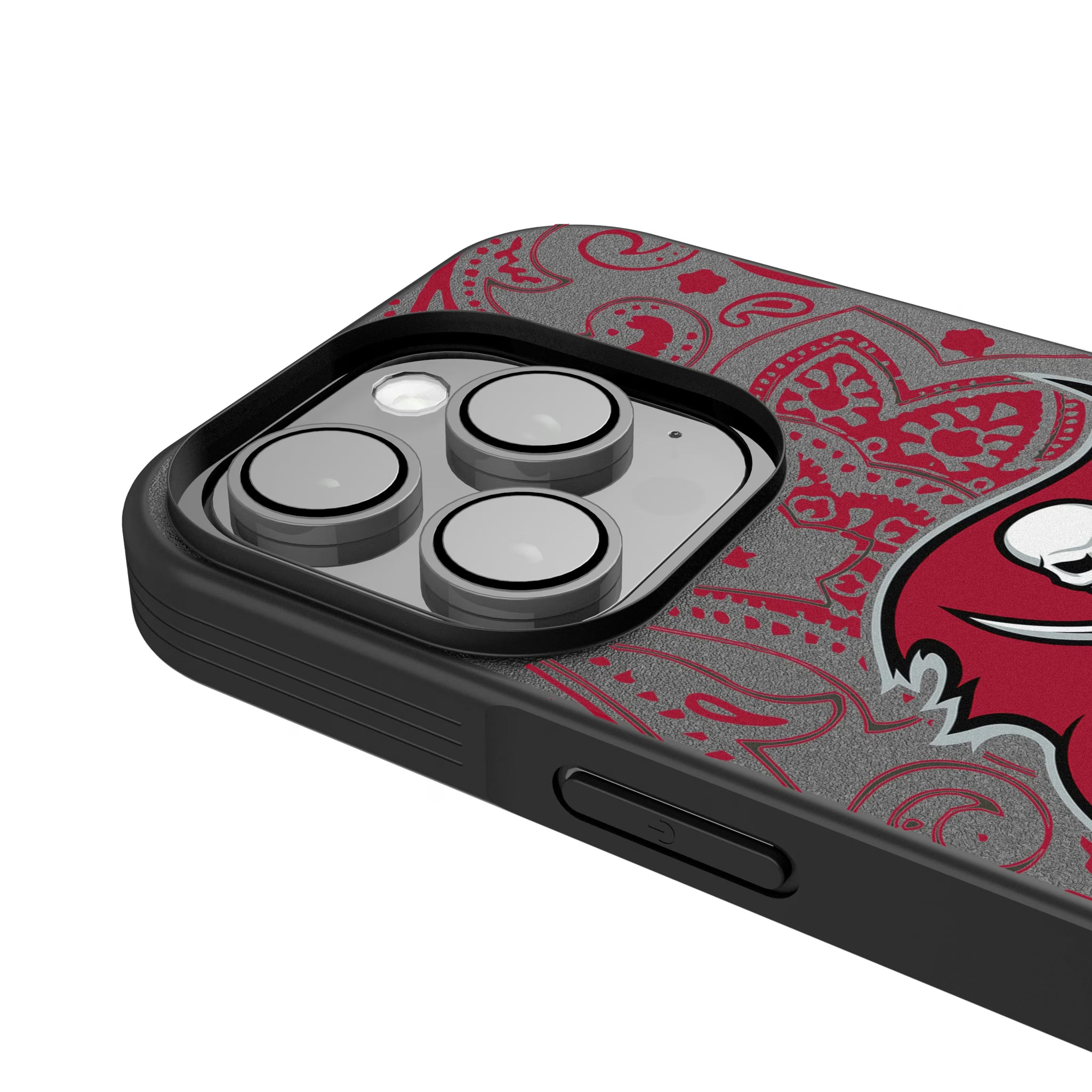 Tampa Bay Buccaneers Paisley iPhone Bump Phone Case for Apple iPhone - Detail