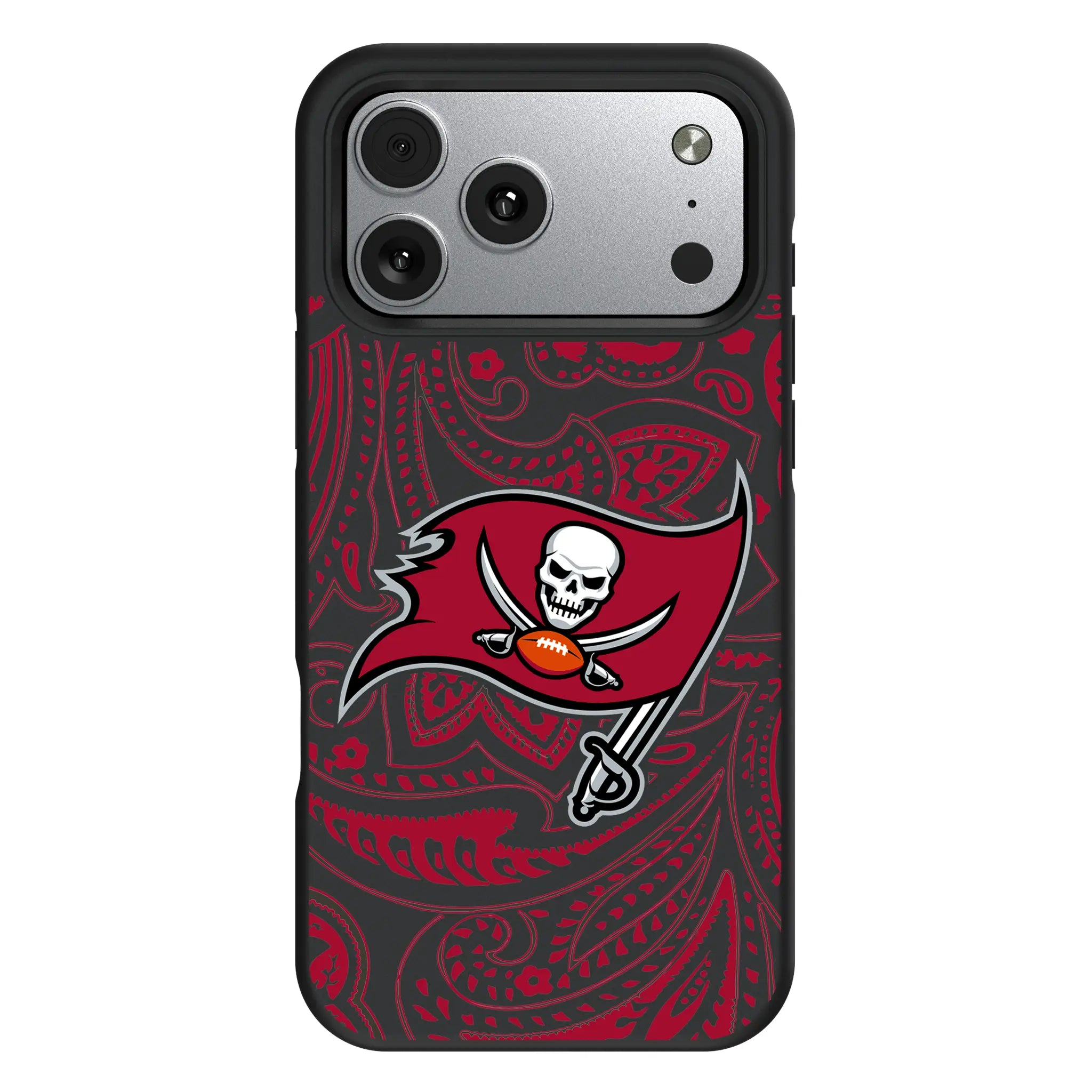 Tampa Bay Buccaneers Paisley iPhone Bump Phone Case for Apple iPhone#Device_iPhone 17 Pro Max