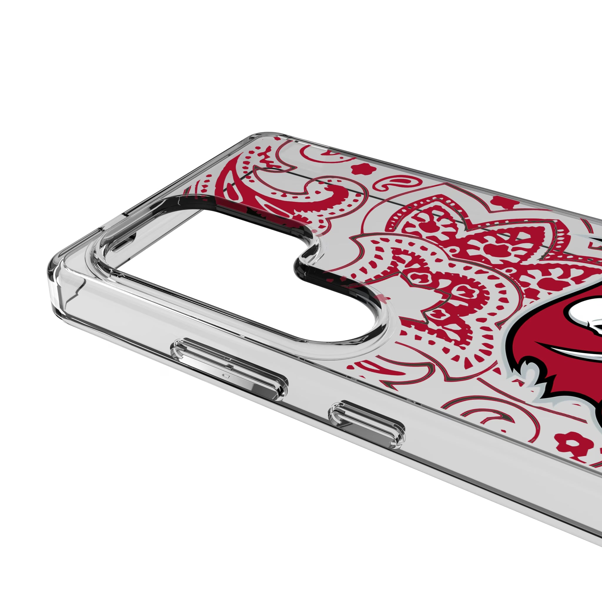 Tampa Bay Buccaneers Paisley Galaxy Clear Phone Case for Samsung Galaxy - Detail