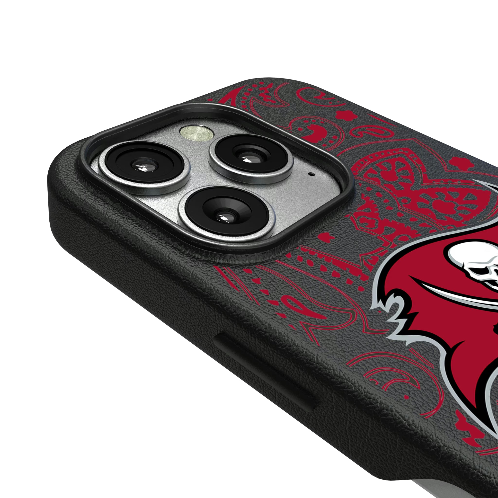 Tampa Bay Buccaneers Paisley iPhone MagSafe Compatible Phone Case for Apple iPhone - Detail