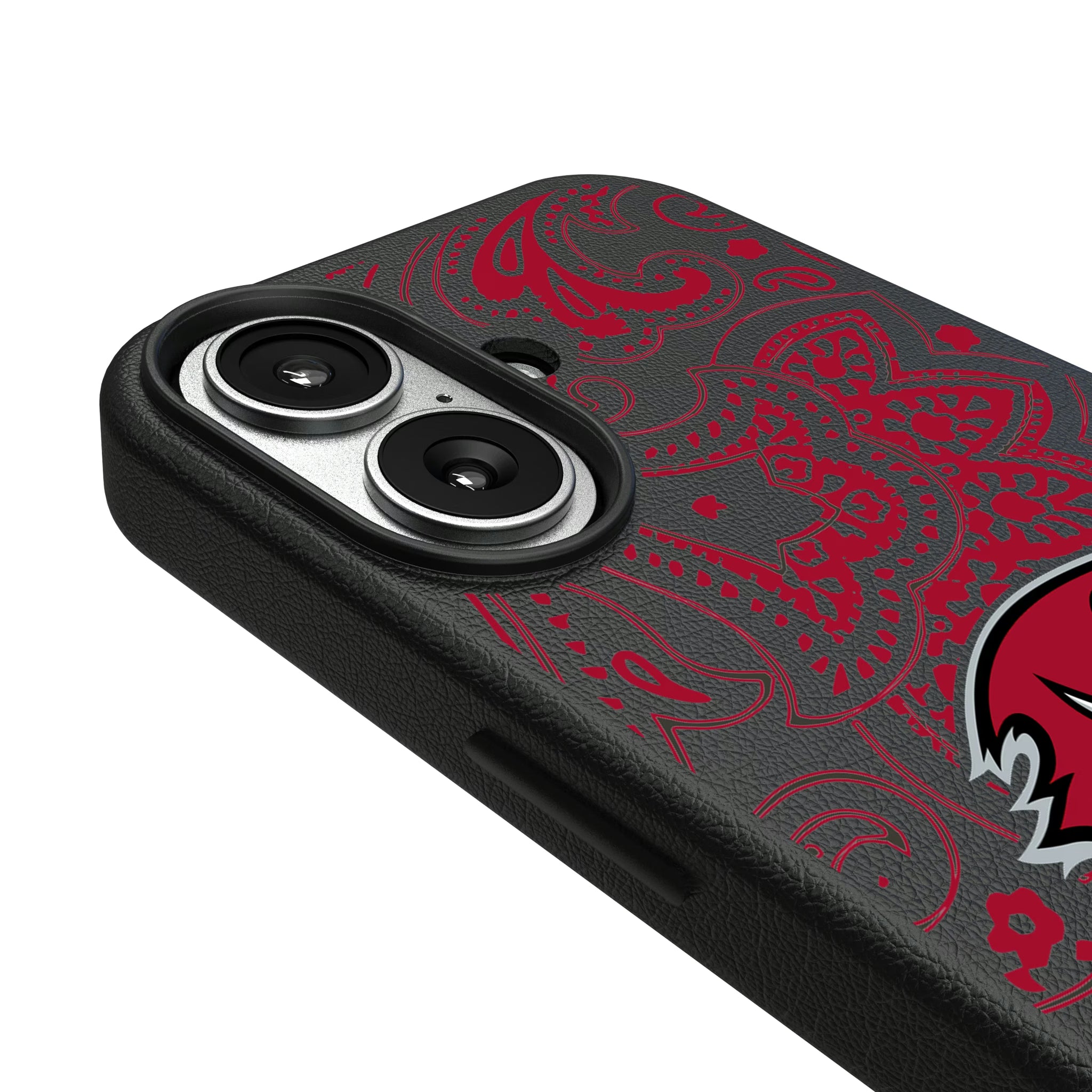 Tampa Bay Buccaneers Paisley iPhone MagSafe Compatible Phone Case for Apple iPhone - Detail#Device_iPhone 17