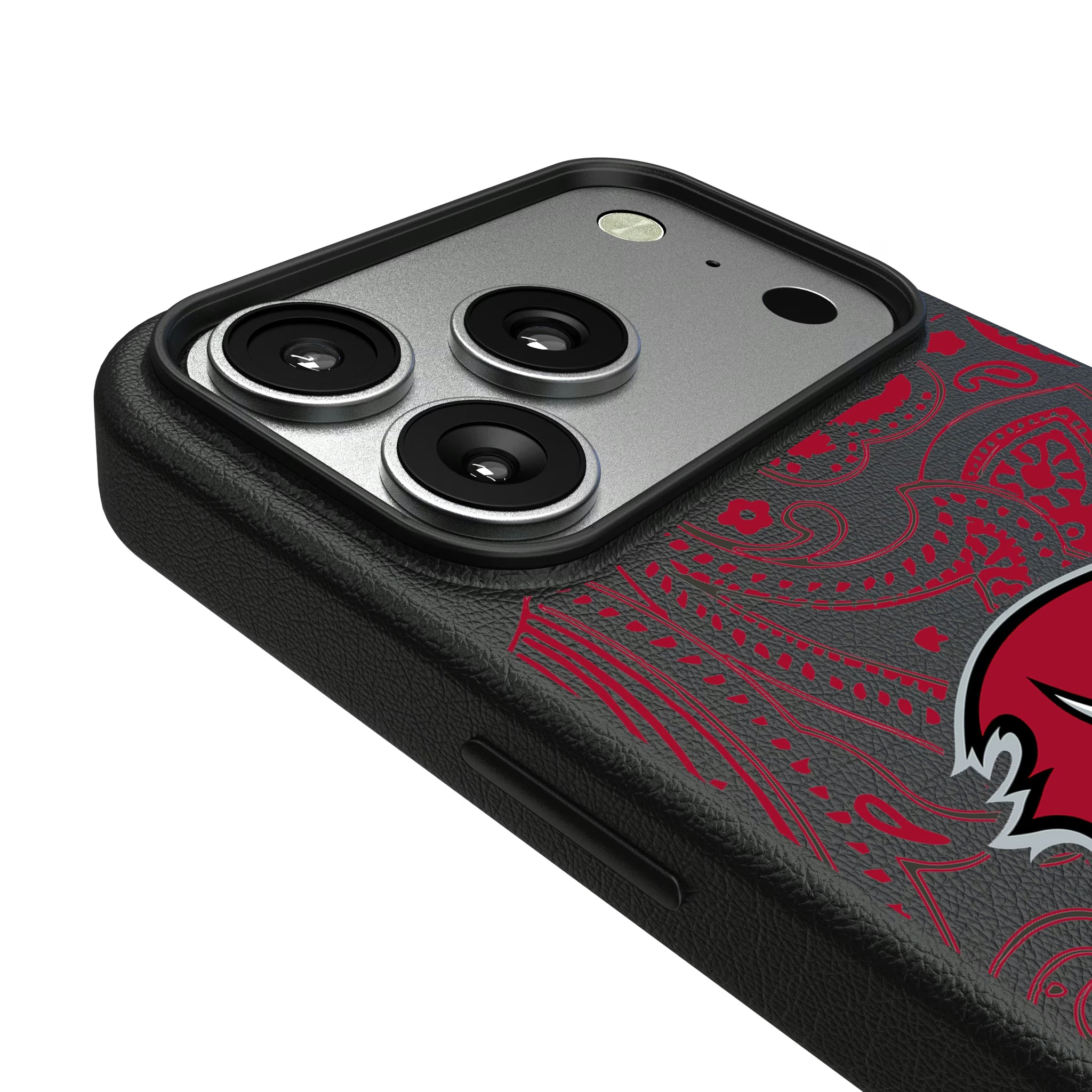 Tampa Bay Buccaneers Paisley iPhone MagSafe Compatible Phone Case for Apple iPhone - Detail#Device_iPhone 17 Pro
