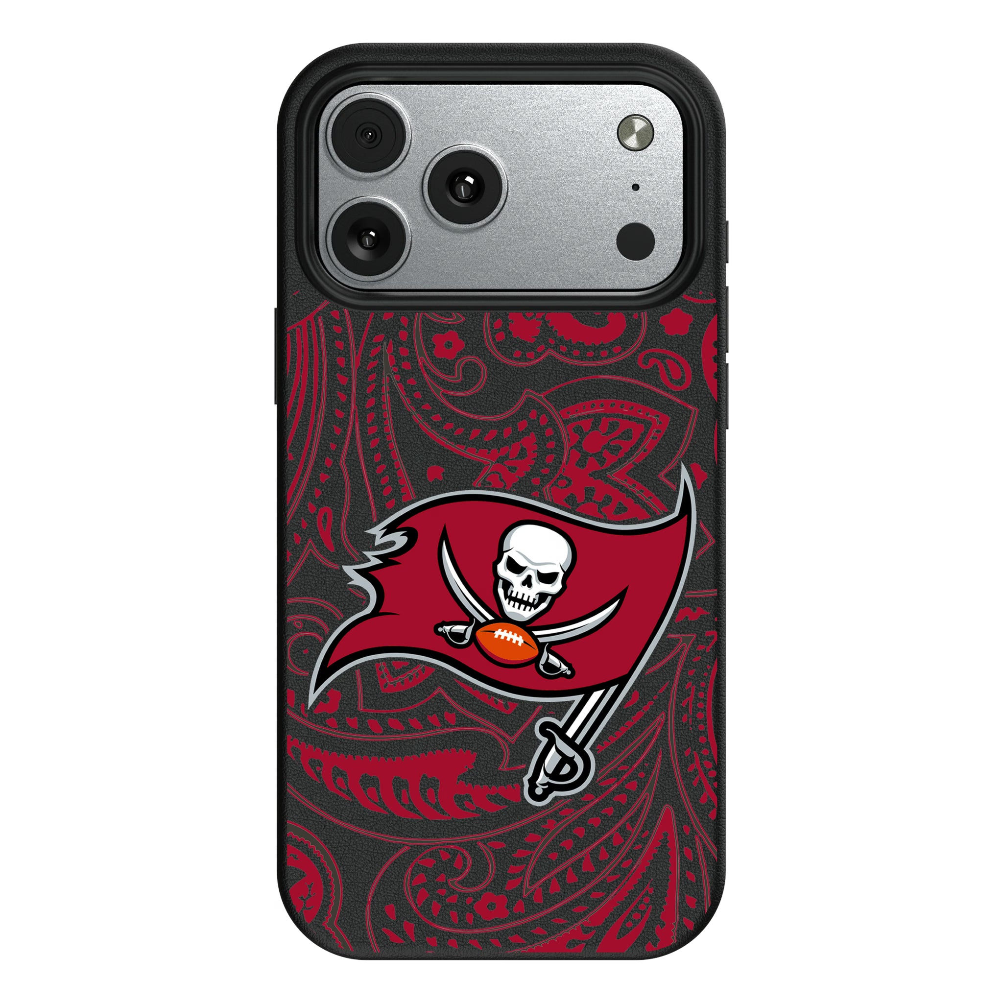 Tampa Bay Buccaneers Paisley iPhone MagSafe Compatible Phone Case for Apple iPhone#Device_iPhone 17 Pro Max