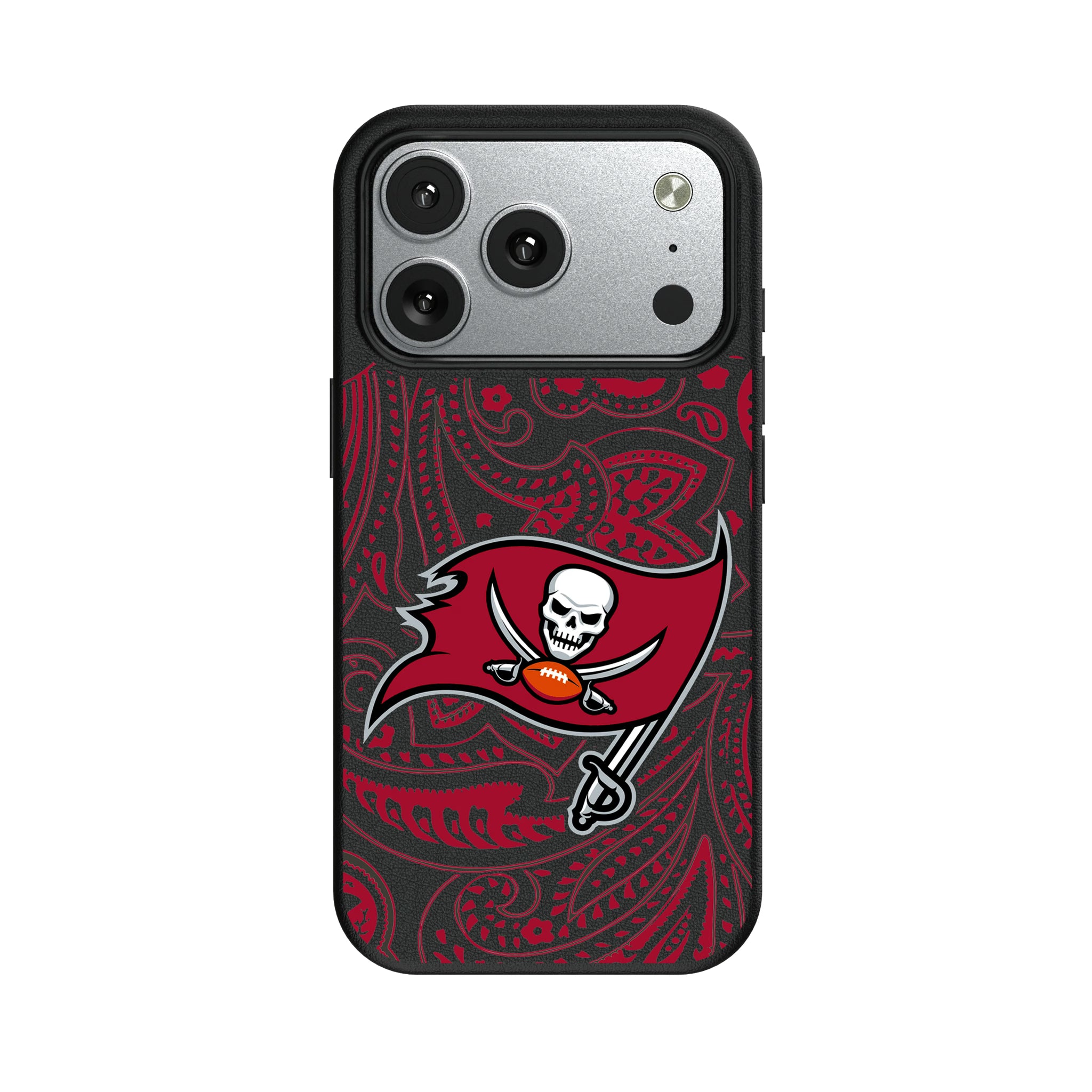 Tampa Bay Buccaneers Paisley iPhone MagSafe Compatible Phone Case for Apple iPhone#Device_iPhone 17 Pro