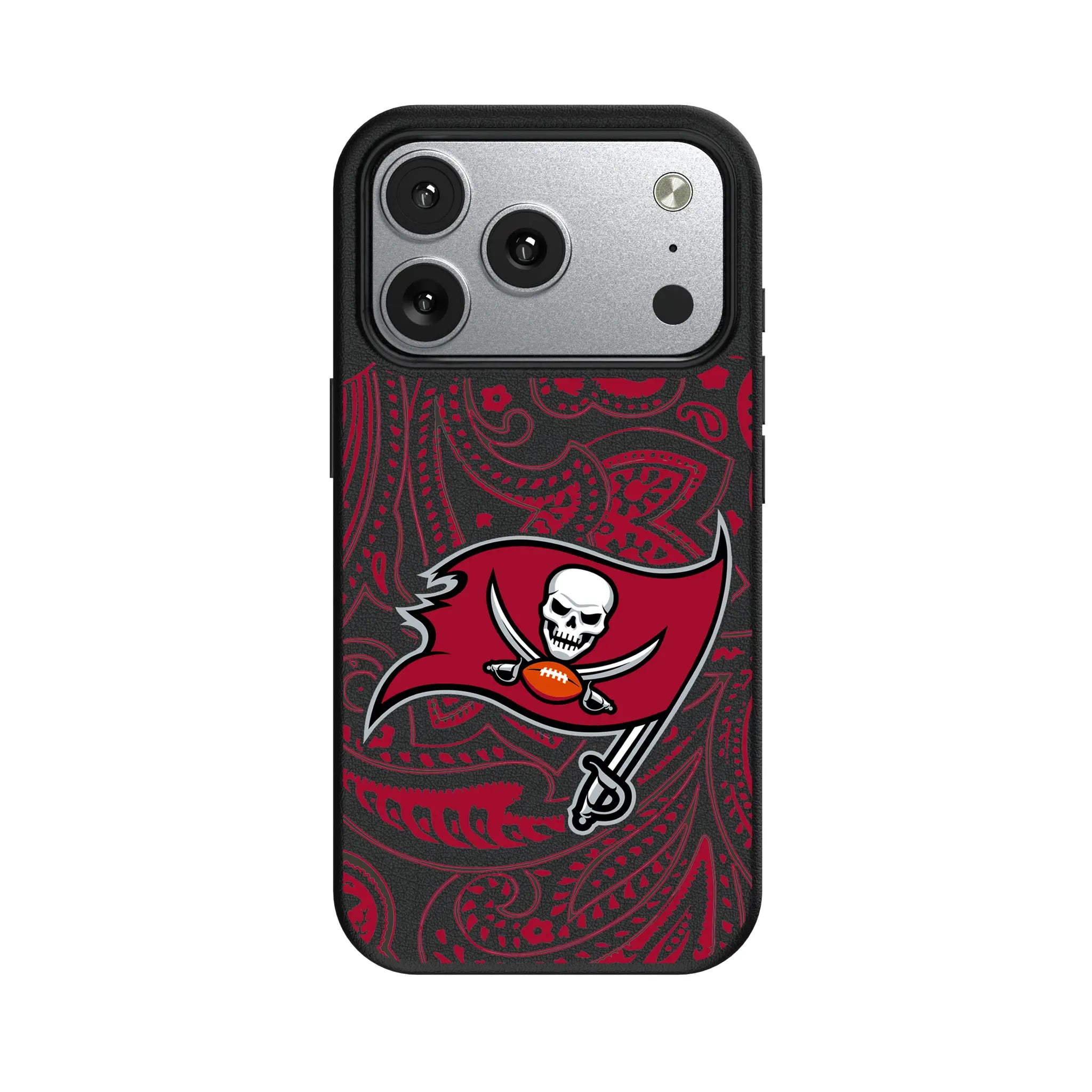 Tampa Bay Buccaneers Paisley iPhone MagSafe Compatible Phone Case for Apple iPhone#Device_iPhone 17 Pro