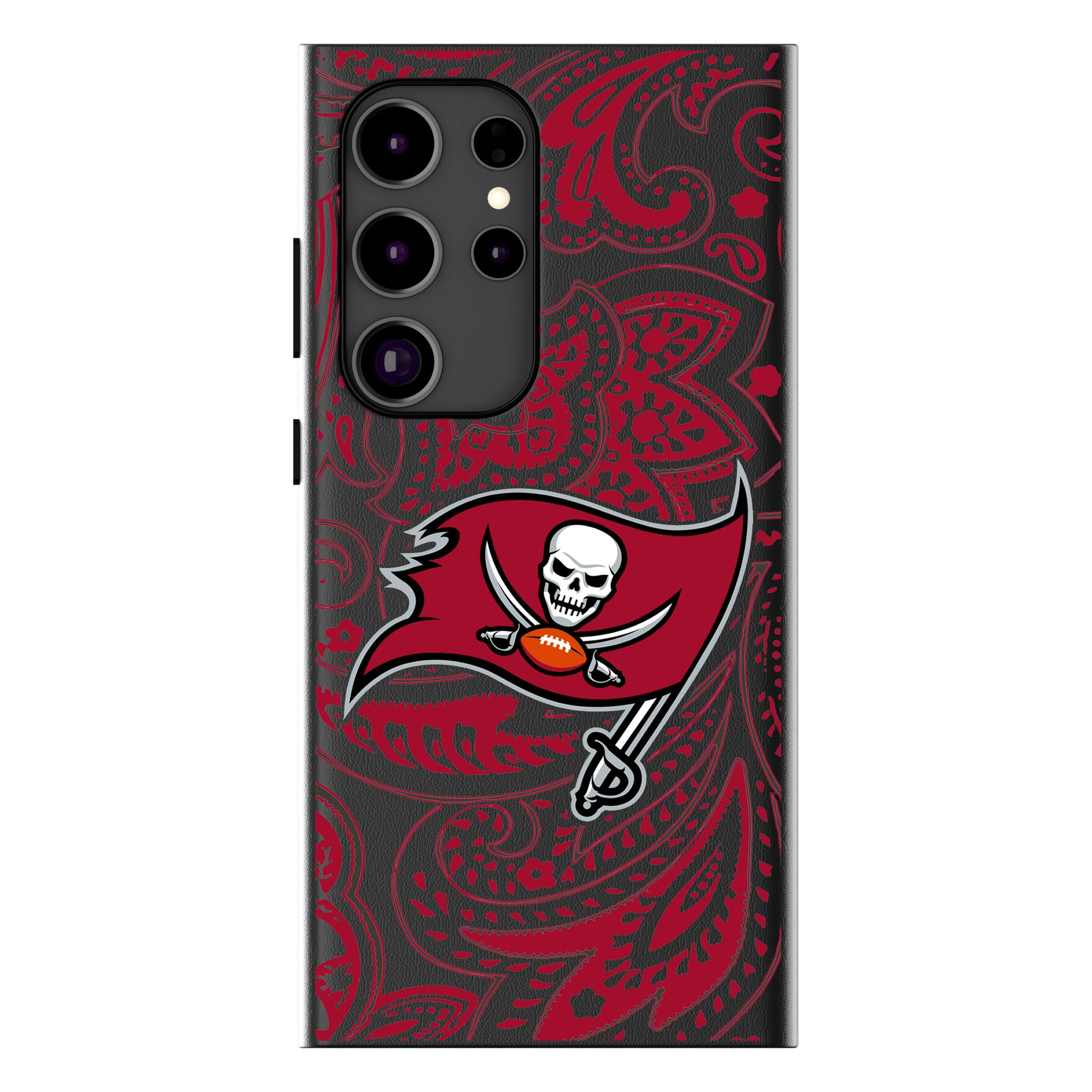 Tampa Bay Buccaneers Paisley Galaxy MagSafe Compatible Phone Case for Samsung Galaxy