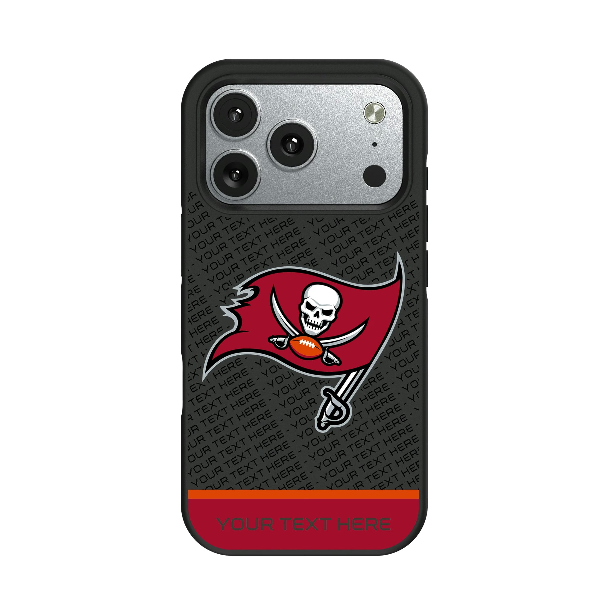 Tampa Bay Buccaneers Personalized EndZone Plus iPhone Bump Phone Case for Apple iPhone#Device_iPhone 17 Pro