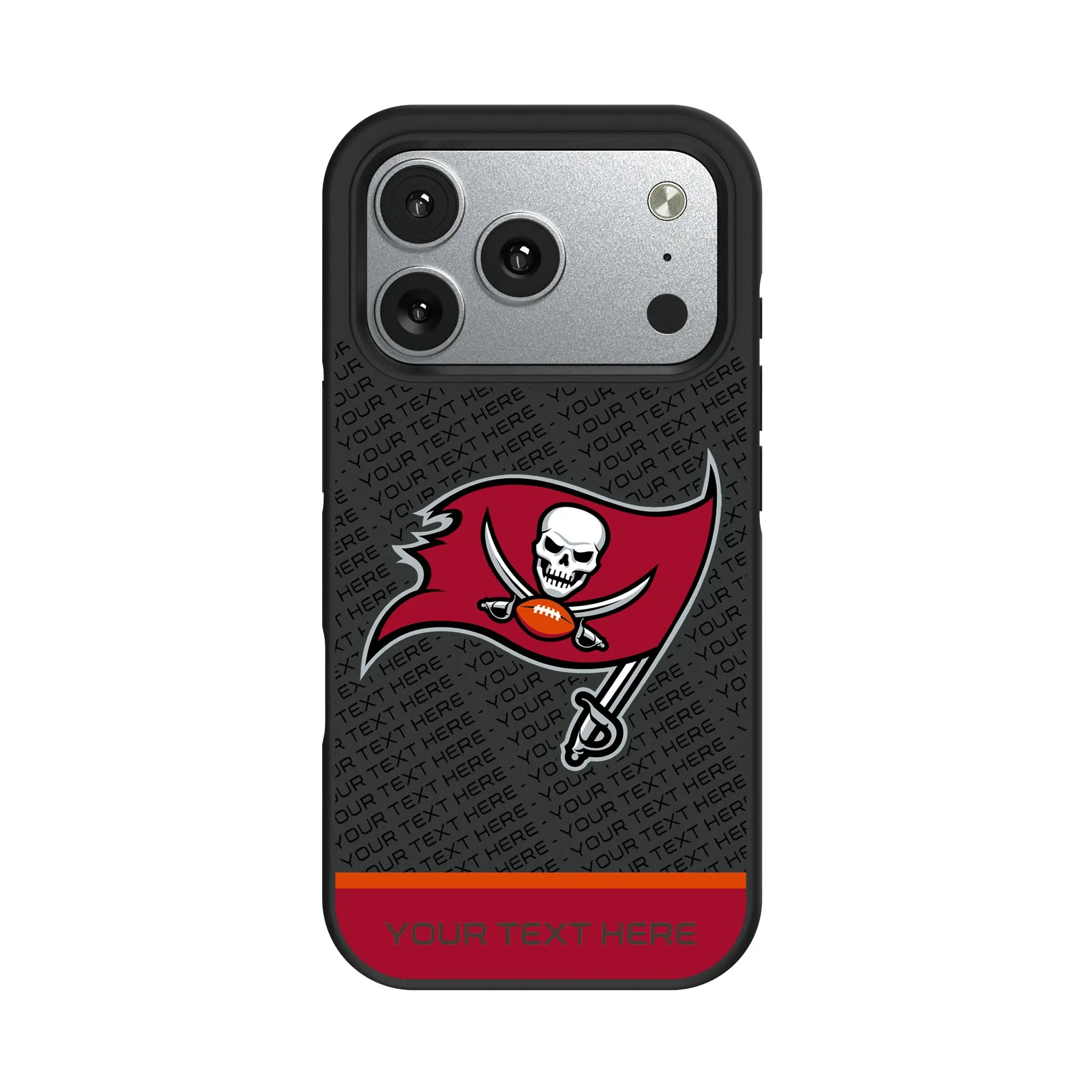 Tampa Bay Buccaneers Personalized EndZone Plus iPhone Bump Phone Case for Apple iPhone#Device_iPhone 17 Pro