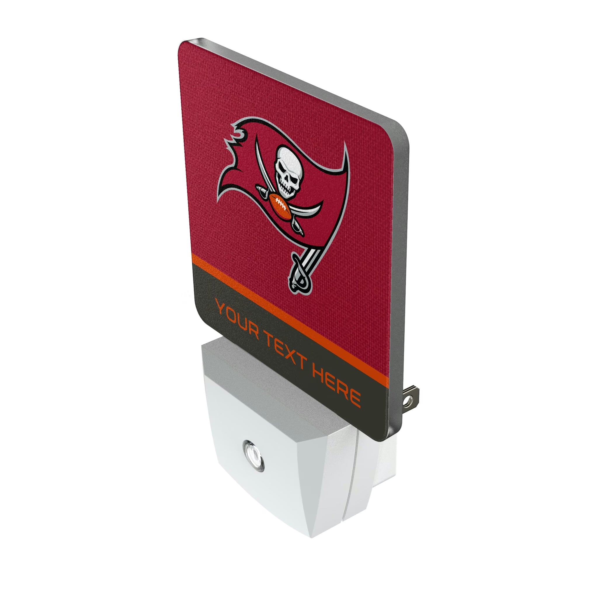 Tampa Bay Buccaneers Personalized Endzone Solid Night Light 2-Pack - Isometric View