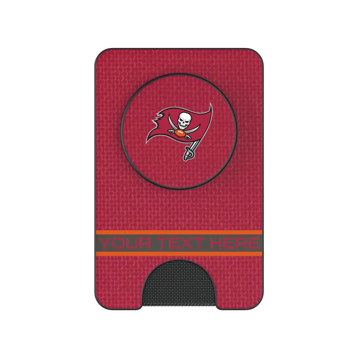 Tampa Bay Buccaneers Personalized Endzone Solid Popsockets Wallet Magnetic