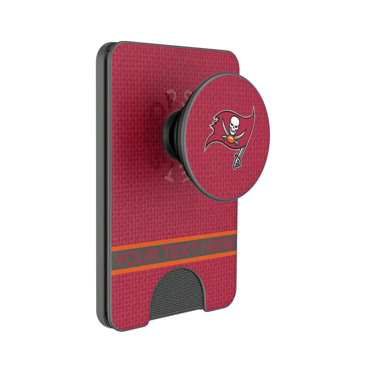 Tampa Bay Buccaneers Personalized Endzone Solid Popsockets Wallet Magnetic