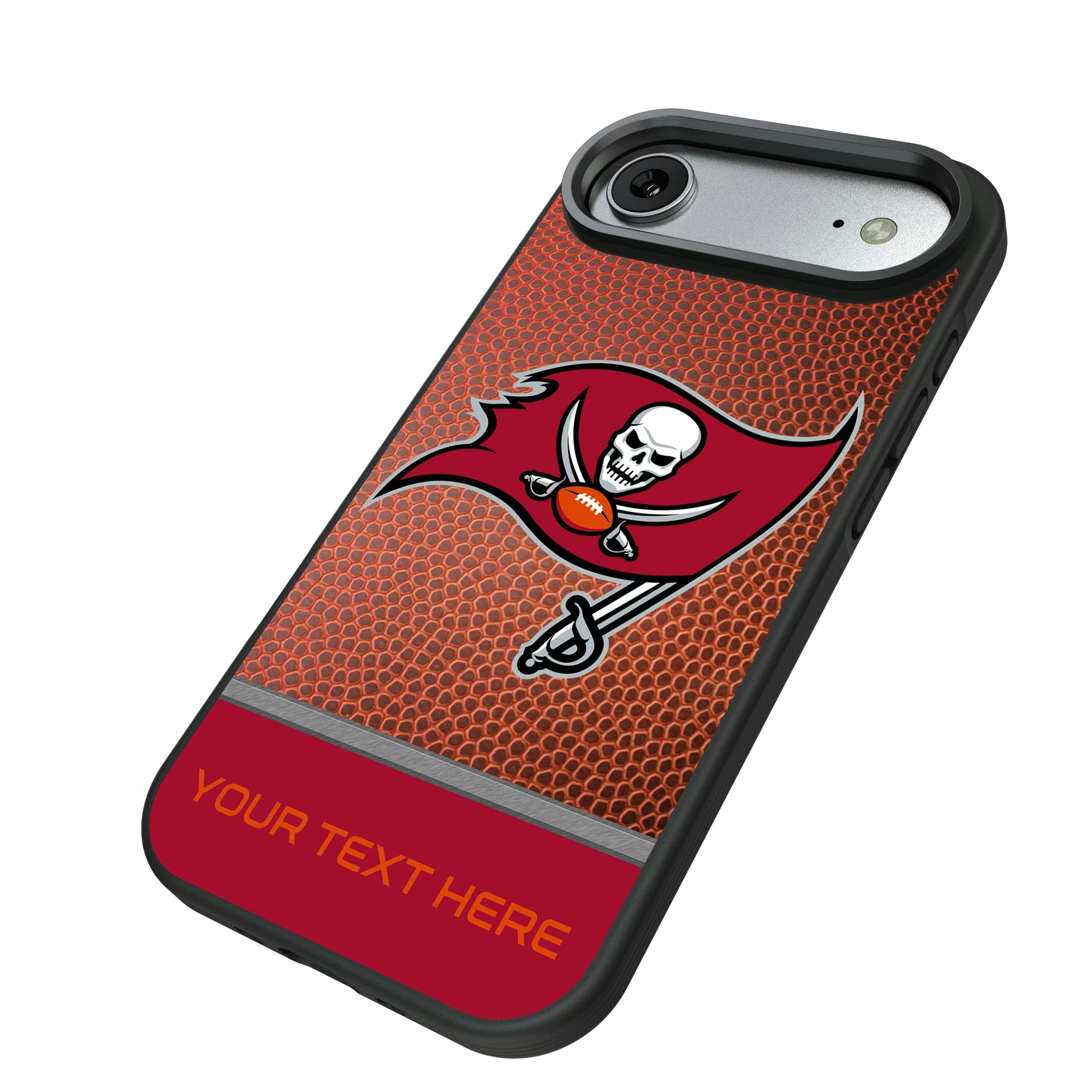 Tampa Bay Buccaneers Personalized Football iPhone Bump Phone Case for Apple iPhone - Isometric View#Device_iPhone Air