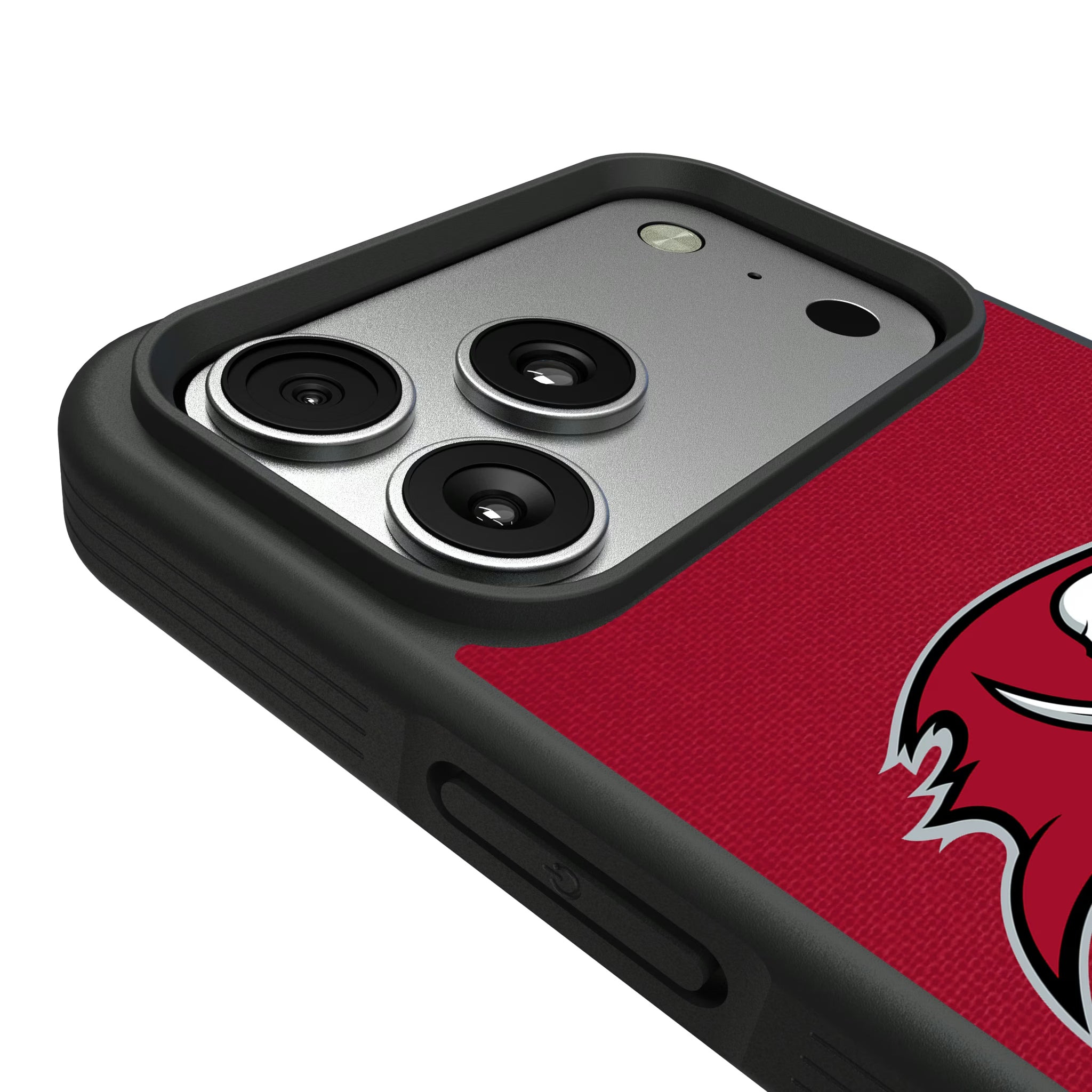 Tampa Bay Buccaneers Personalized Stripe iPhone Bump Phone Case for Apple iPhone - Detail#Device_iPhone 17 Pro Max