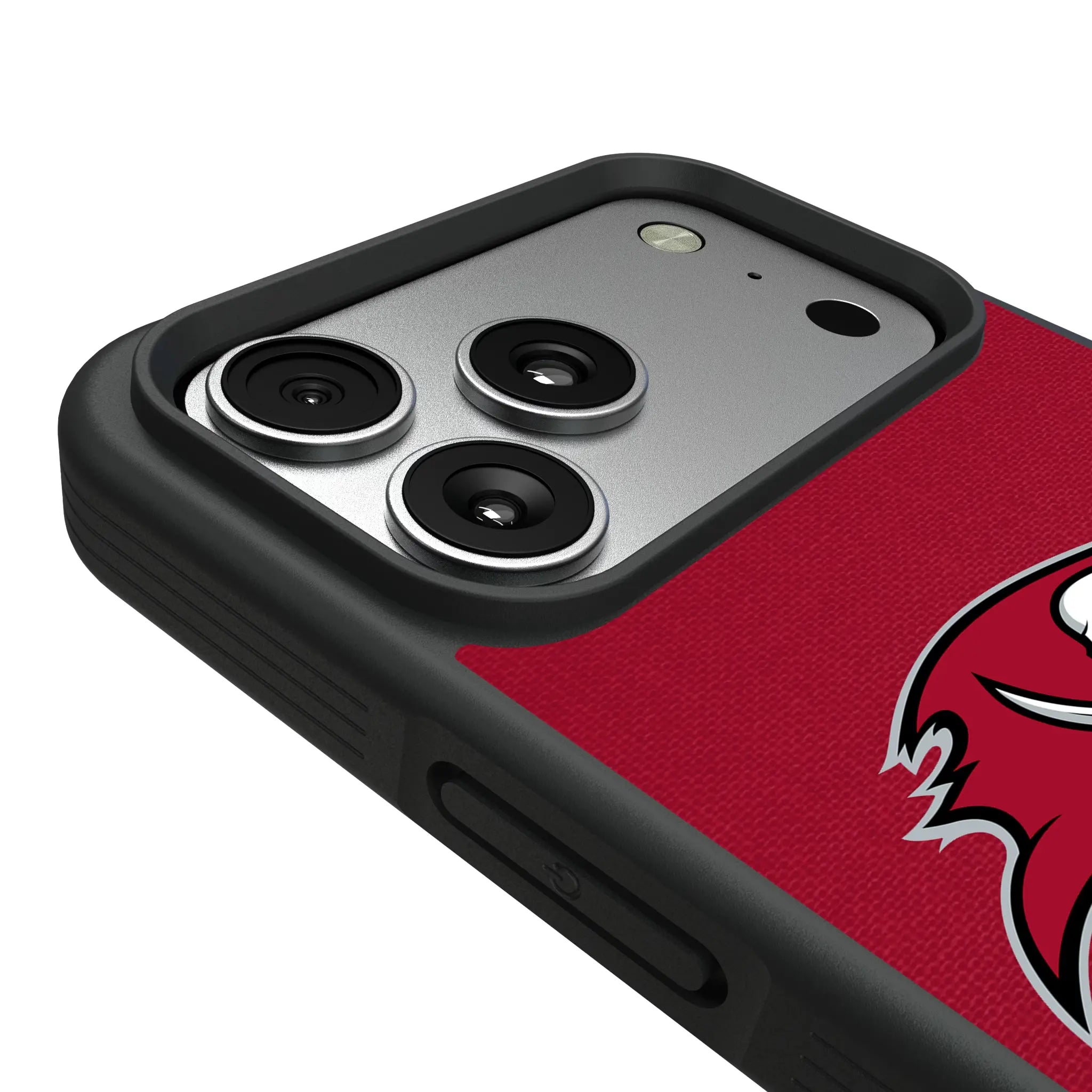 Tampa Bay Buccaneers Personalized Stripe iPhone Bump Phone Case for Apple iPhone - Detail#Device_iPhone 17 Pro Max