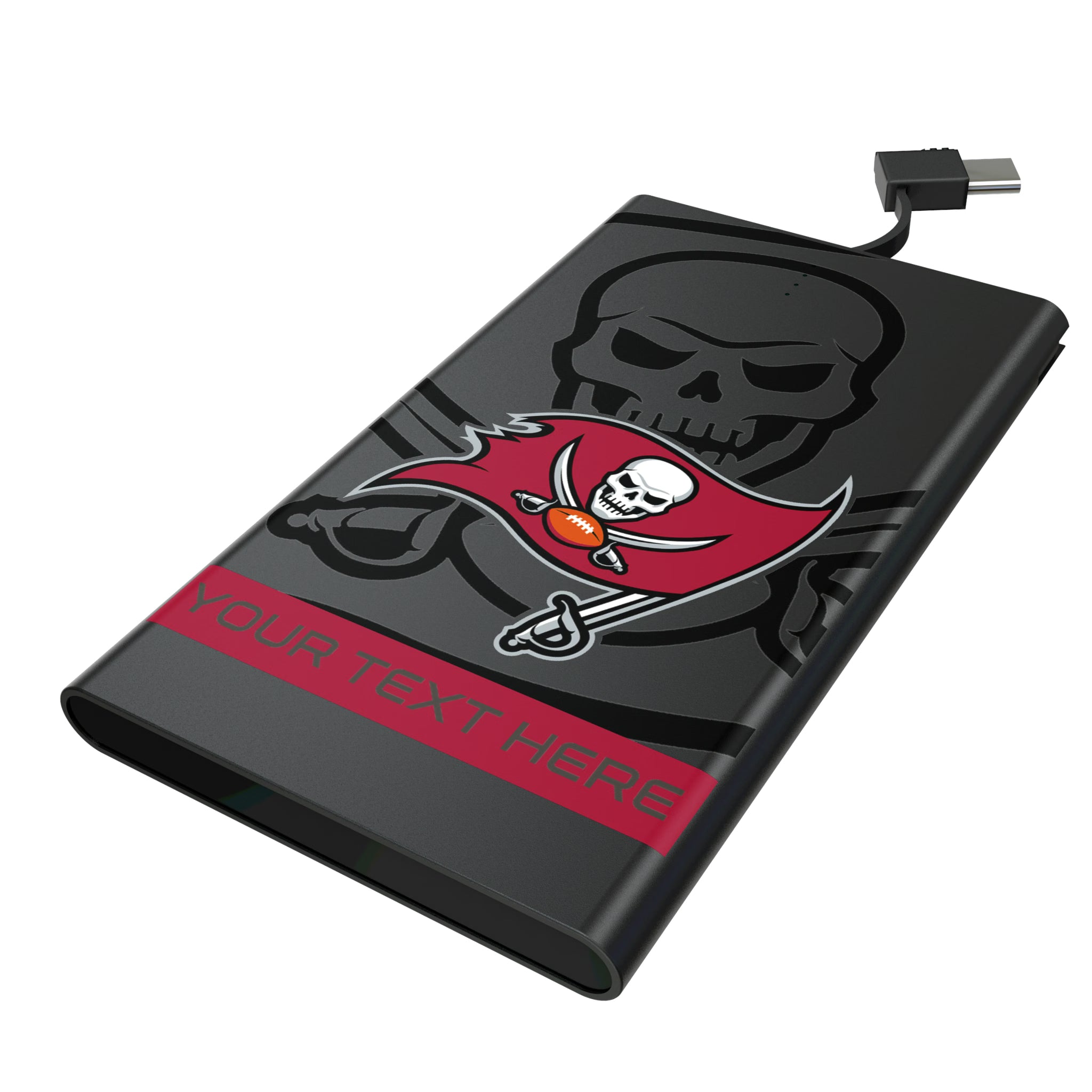 Tampa Bay Buccaneers Personalized Tilt 5000mAh Flat Powerbank