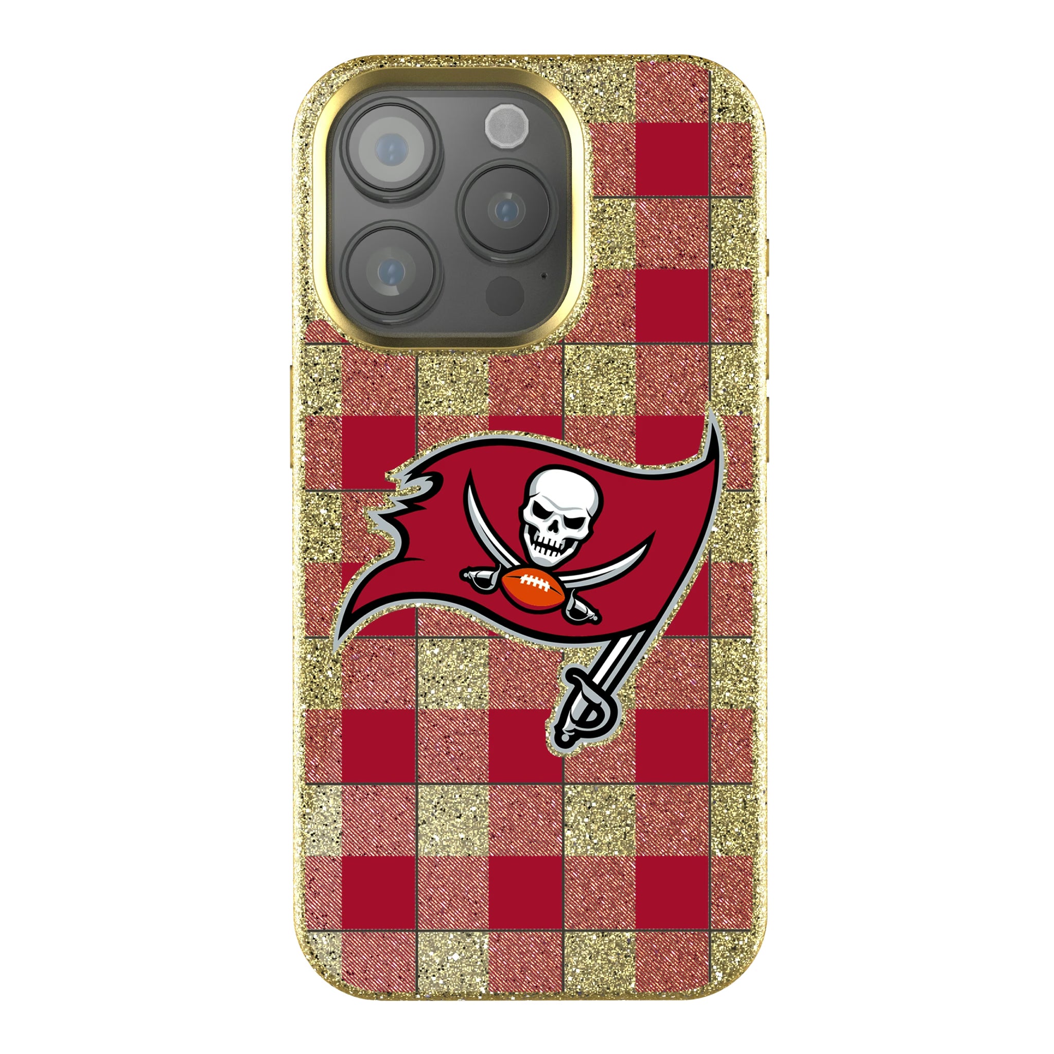 Tampa Bay Buccaneers Plaid iPhone Bling Phone Case for Apple iPhone